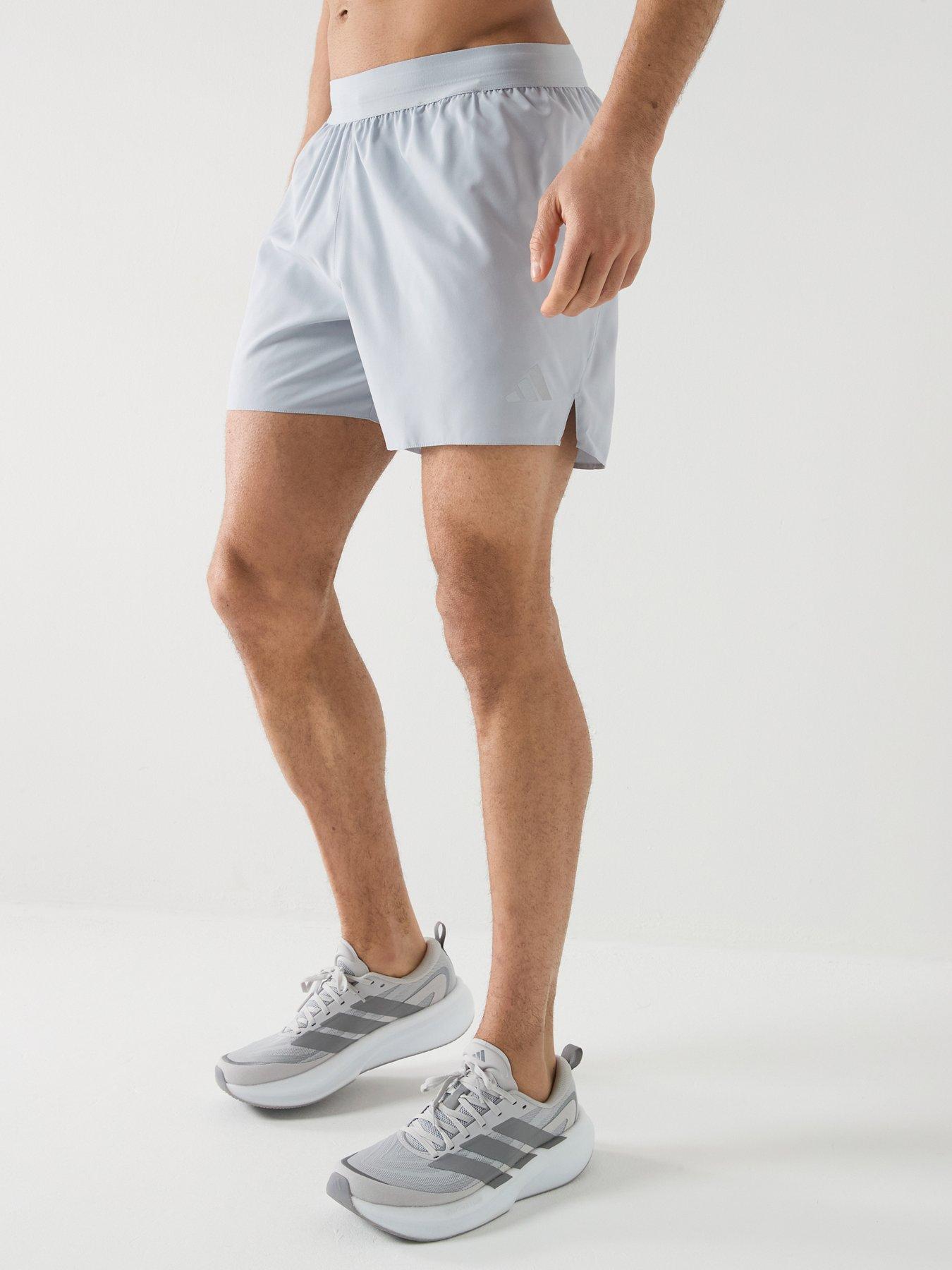 adidas Mens Running Adi365 Essentials 5 Inch Shorts - Grey
