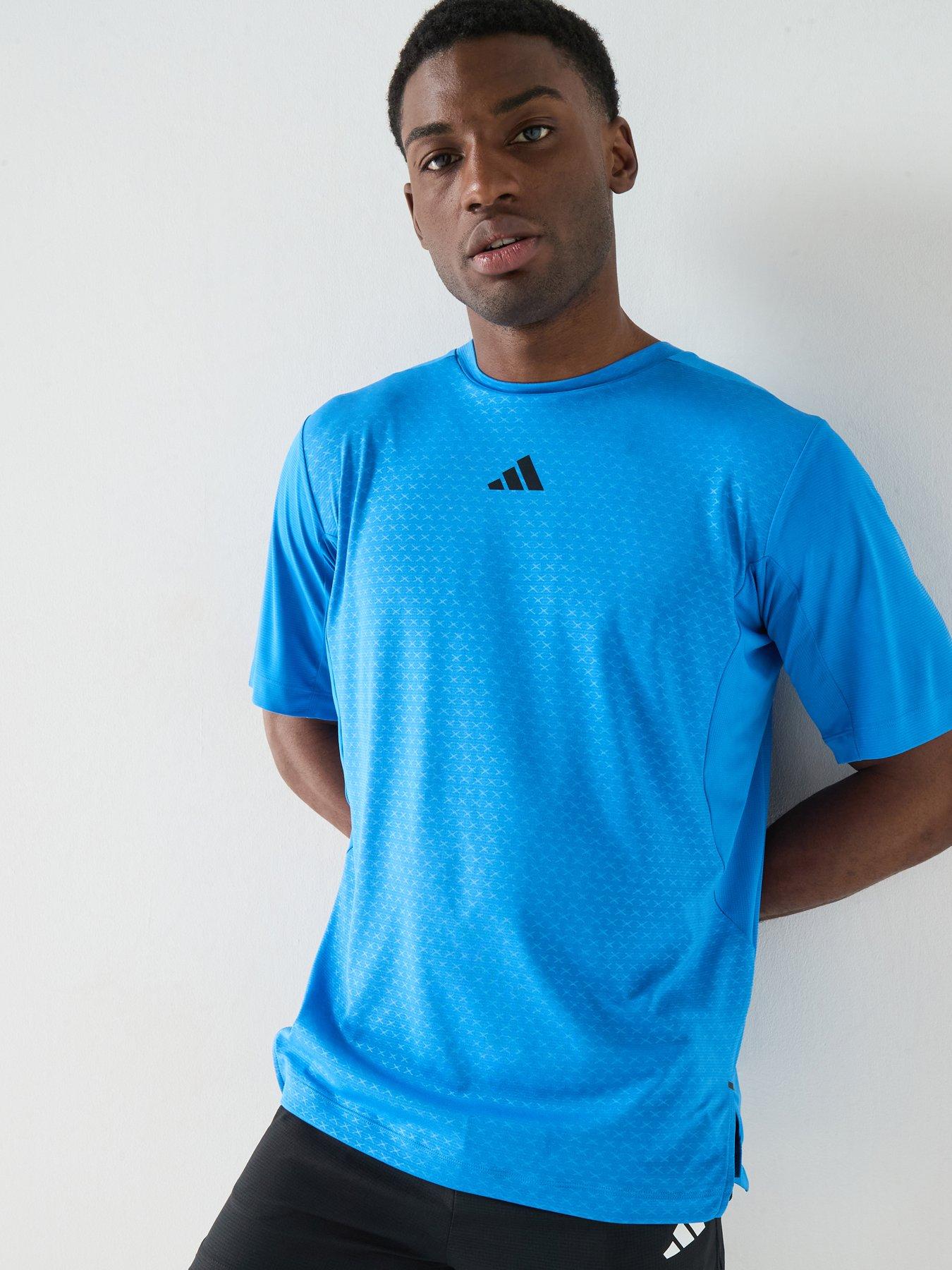adidas Mens Training Power T-Shirt - Blue