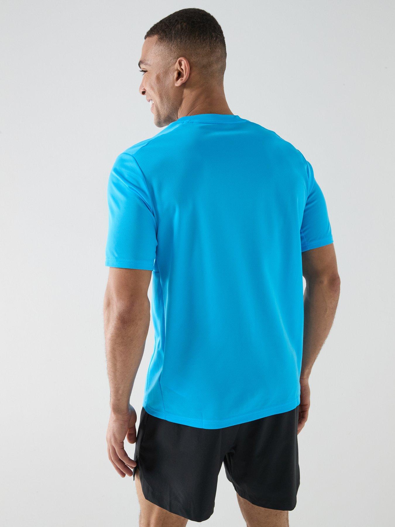 Image 2 of 6 of adidas Mens Training Workout Essentials T-Shirt - Blue