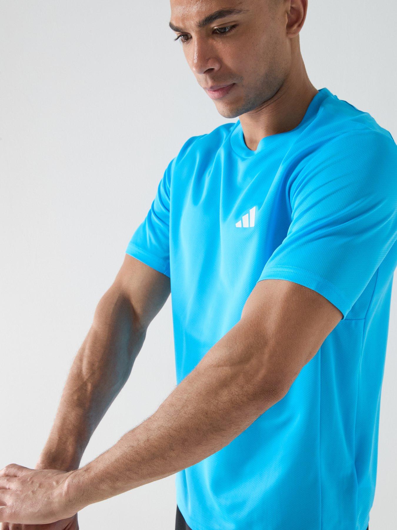 Image 6 of 6 of adidas Mens Training Workout Essentials T-Shirt - Blue
