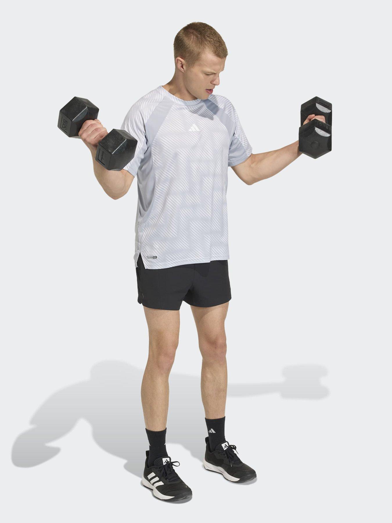  image of adidas-mens-training-tech-t-shirt-silver
