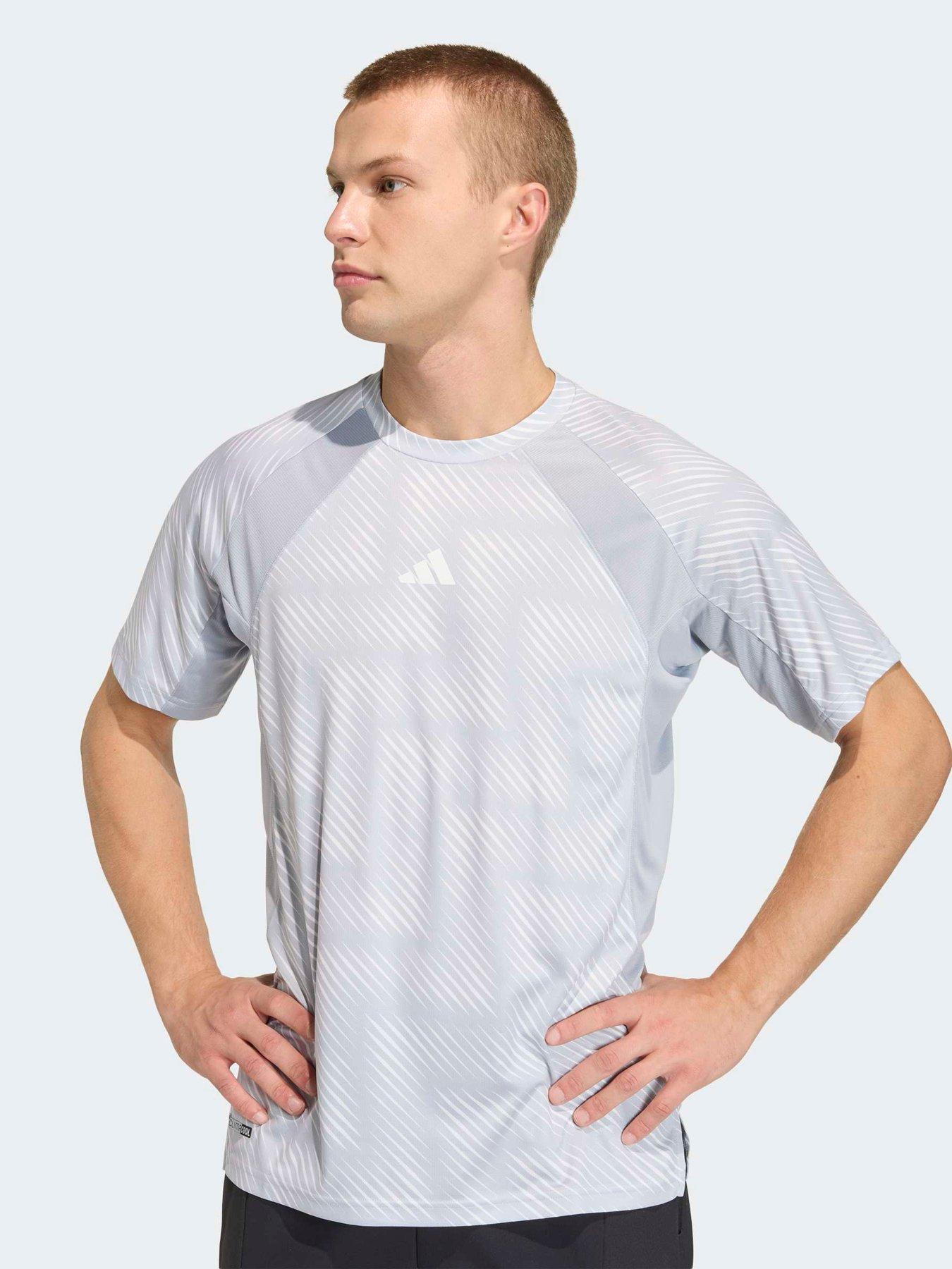  image of adidas-mens-training-tech-t-shirt-silver