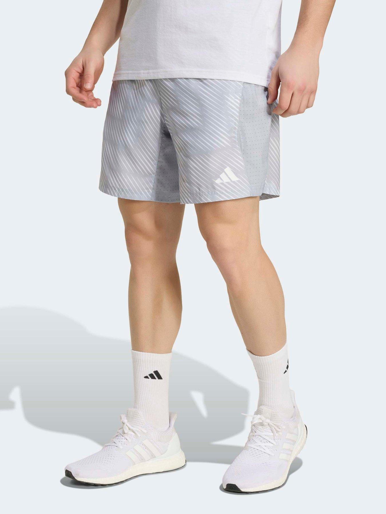 adidas Mens Training Tech Short - Silver