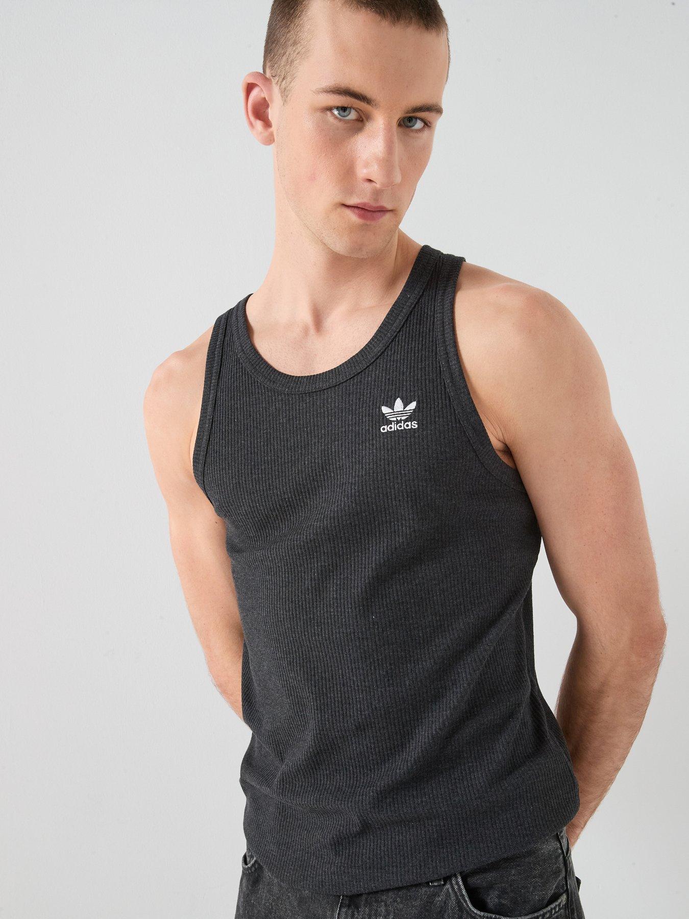 adidas Originals Men's Trefoil Essentials Tank Top - Black