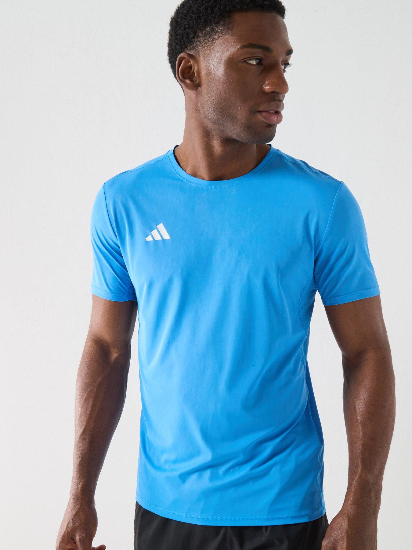 adidas Mens Running Adizero Essentials T-Shirt - Blue