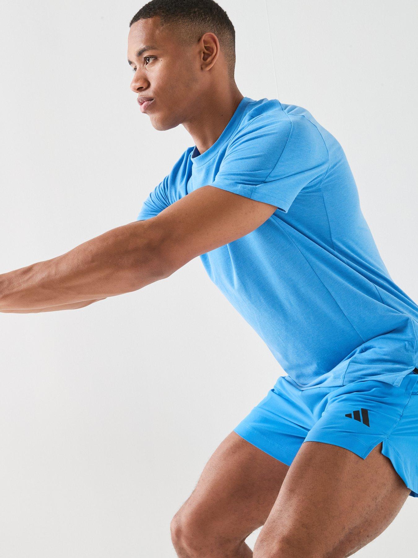 Image 4 of 6 of adidas Mens Training Power Shorts - Blue