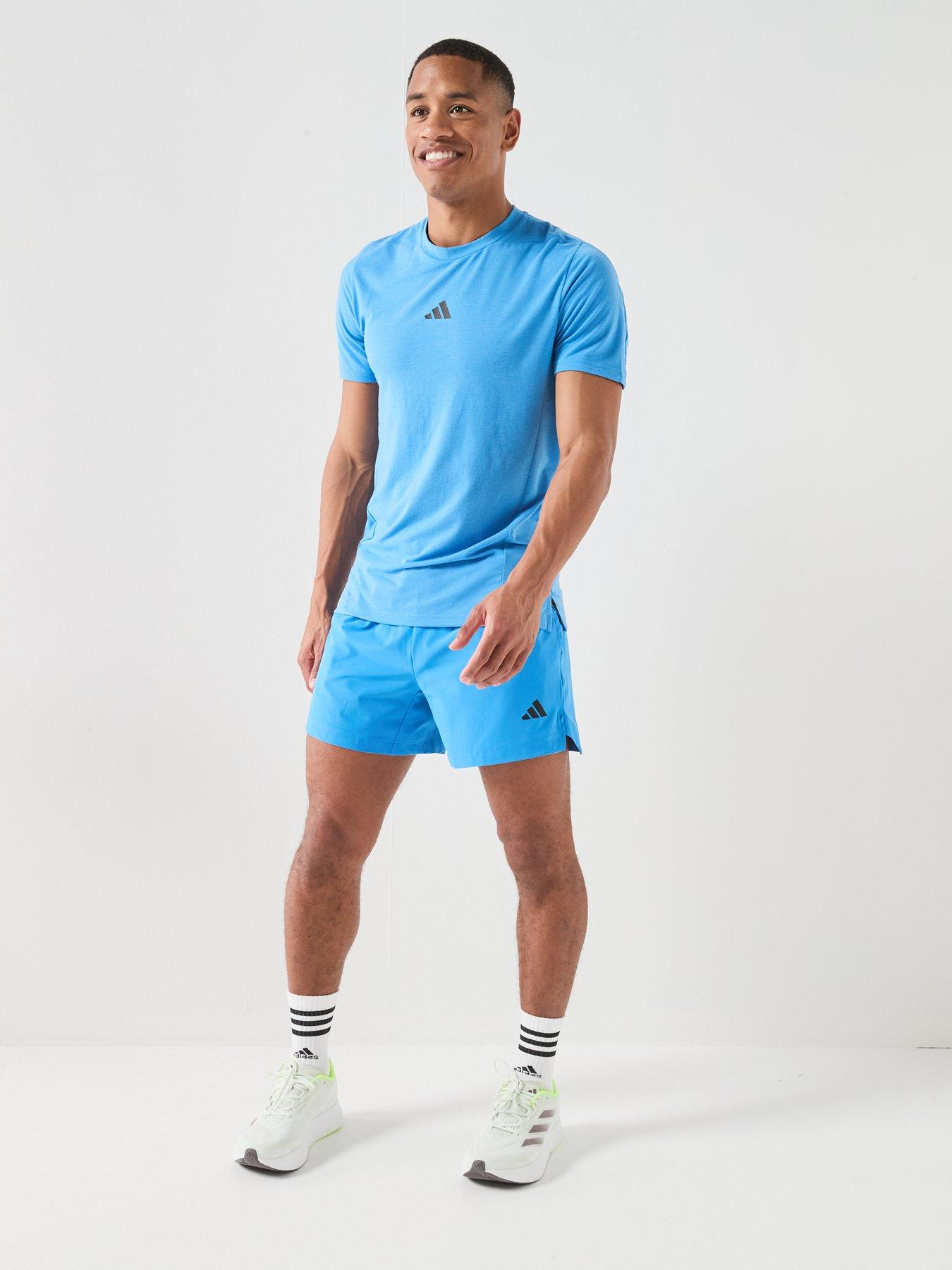 Image 6 of 6 of adidas Mens Training Power Shorts - Blue