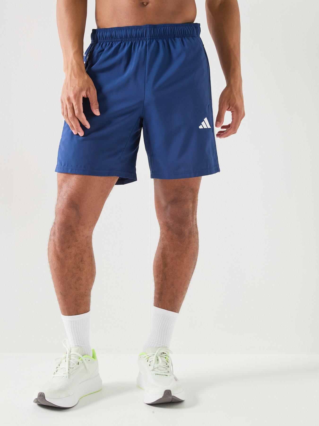 adidas Mens Training Workout Essentials Shorts - Blue