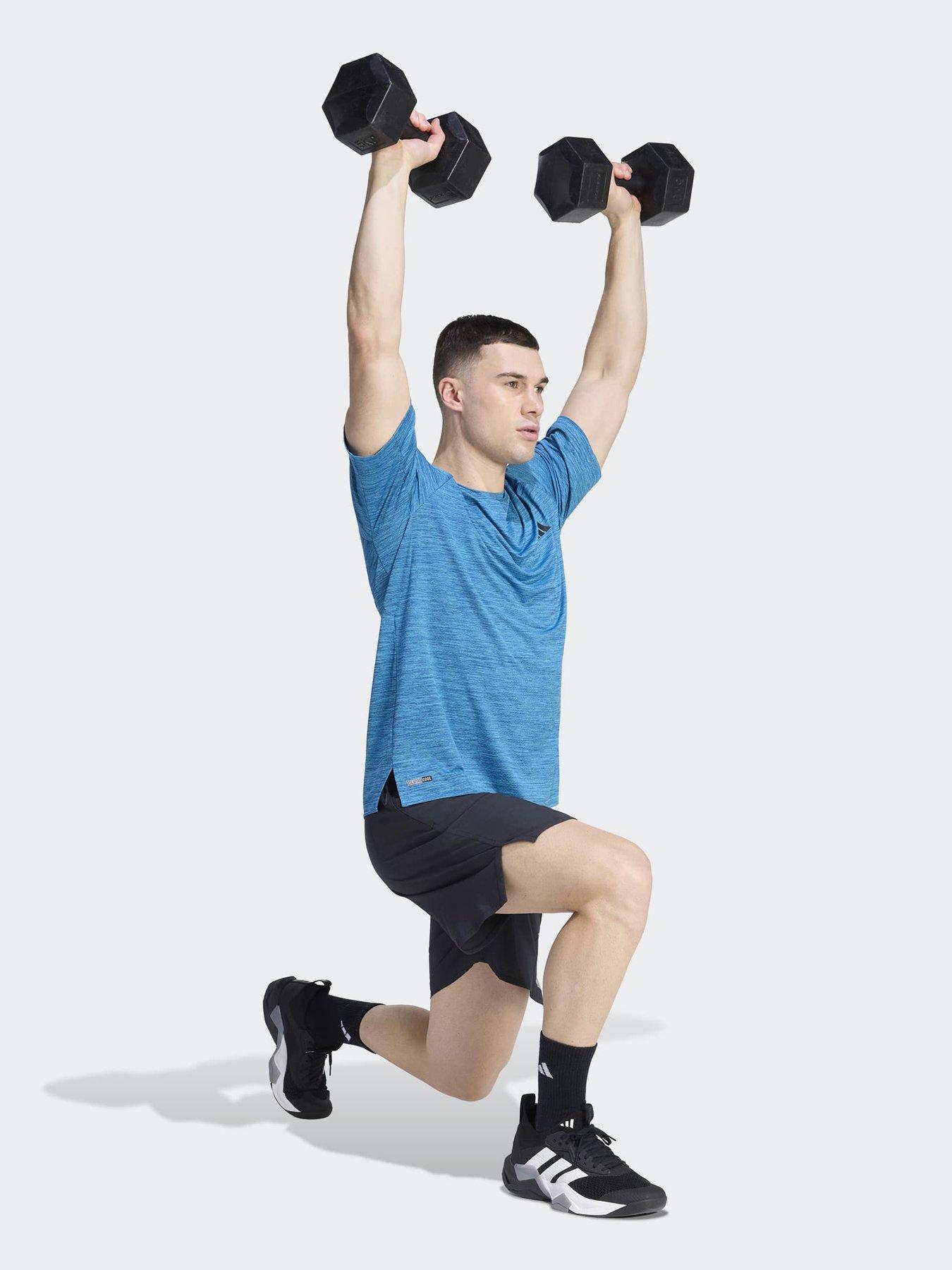 Image 3 of 4 of adidas Mens Training Tech T-Shirt - Blue
