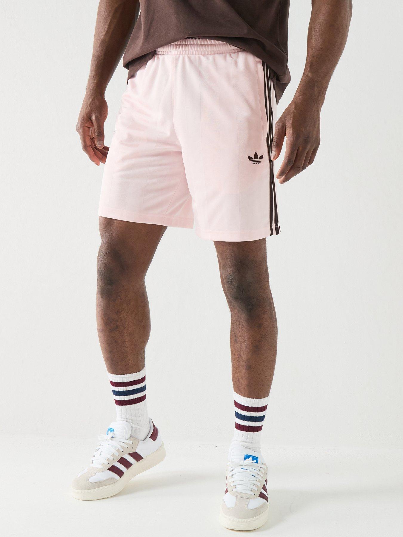 adidas Originals Men's 3 Stripe Shorts - Pink