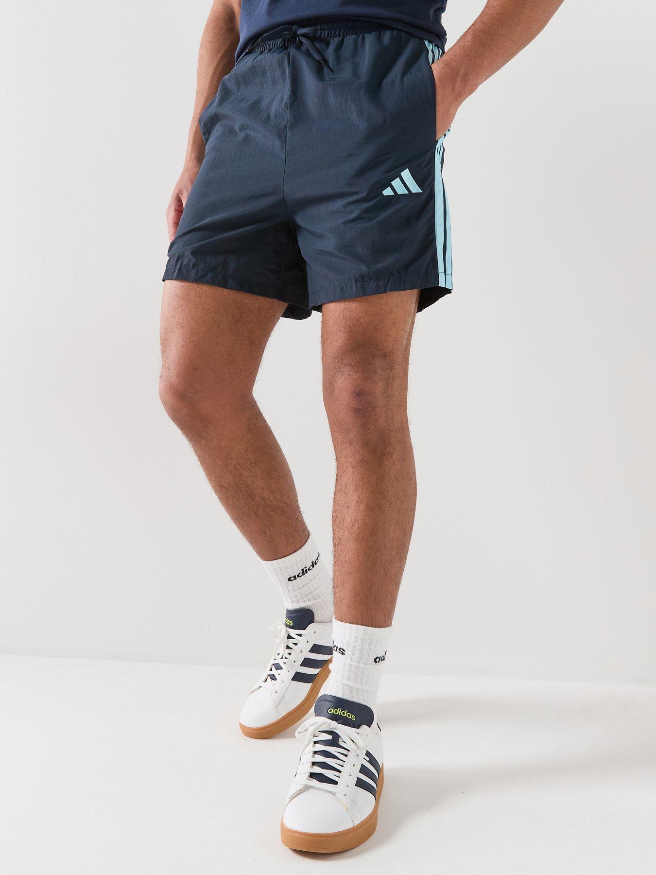 adidas Sportswear Men's Essentials Three Stripes Chelsea Woven Short - Blue