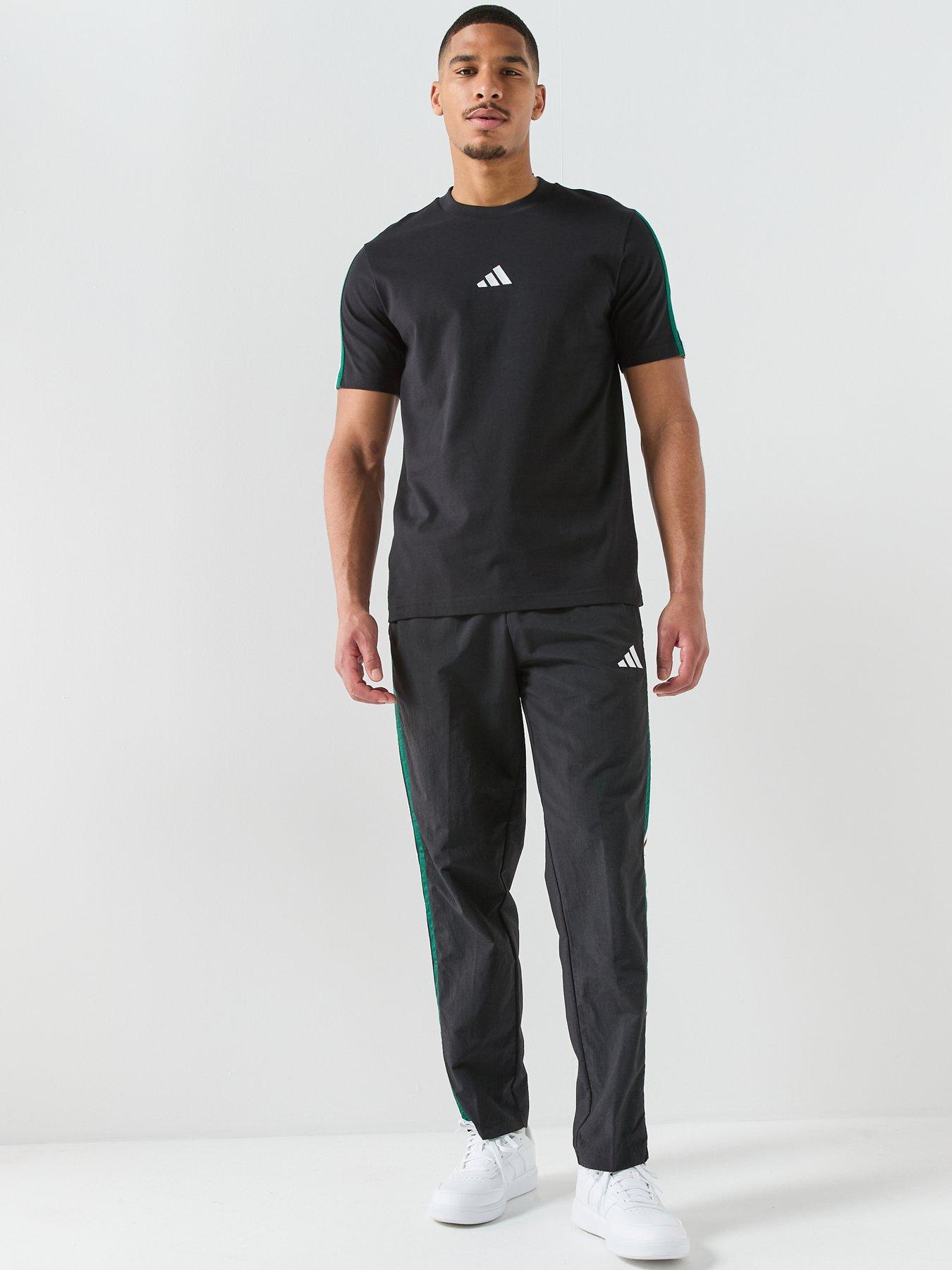 Image 3 of 5 of adidas Sportswear Men's Essentials Three Stripes Single Jersey T-Shirt - Black