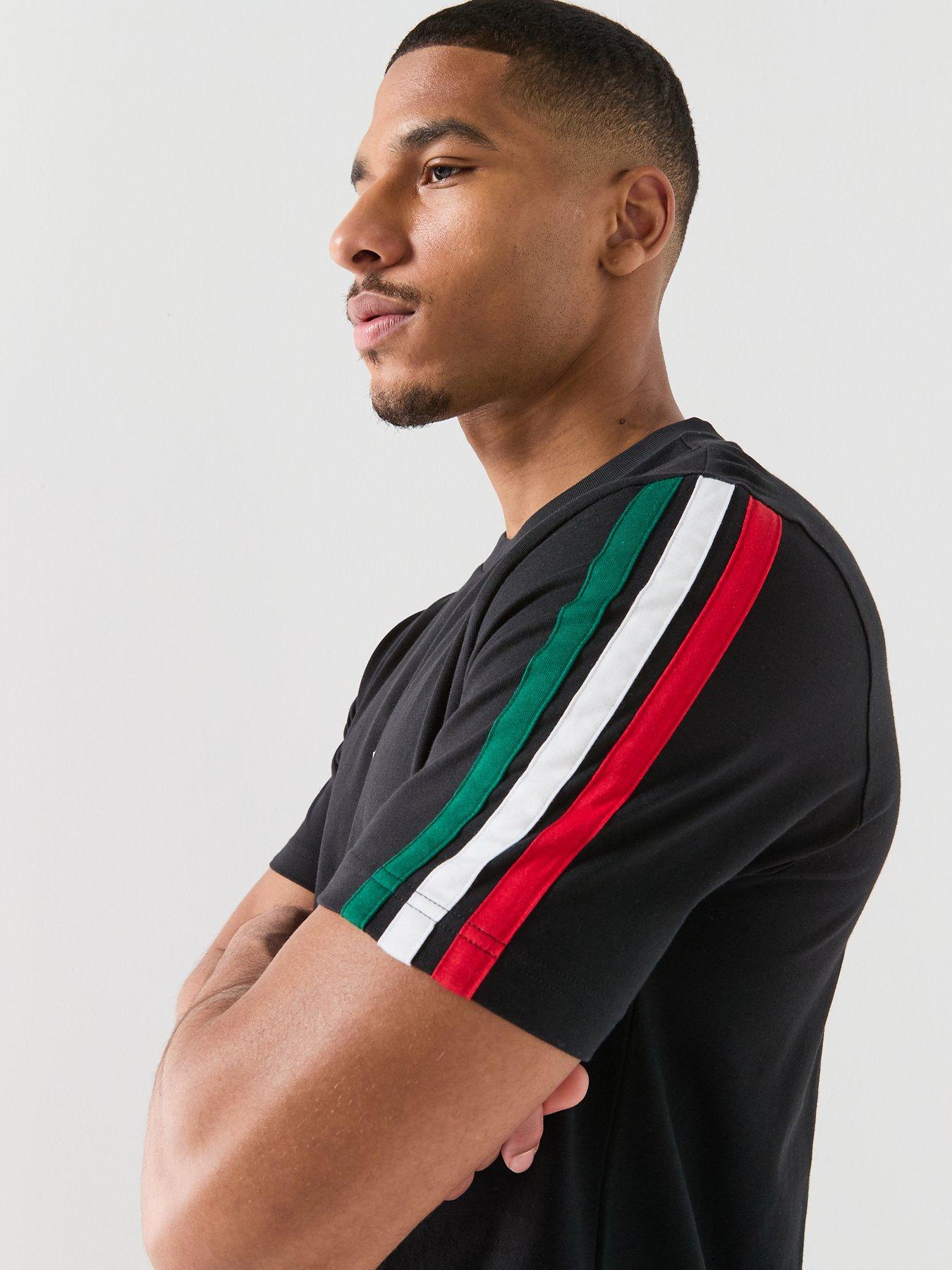 Image 4 of 5 of adidas Sportswear Men's Essentials Three Stripes Single Jersey T-Shirt - Black