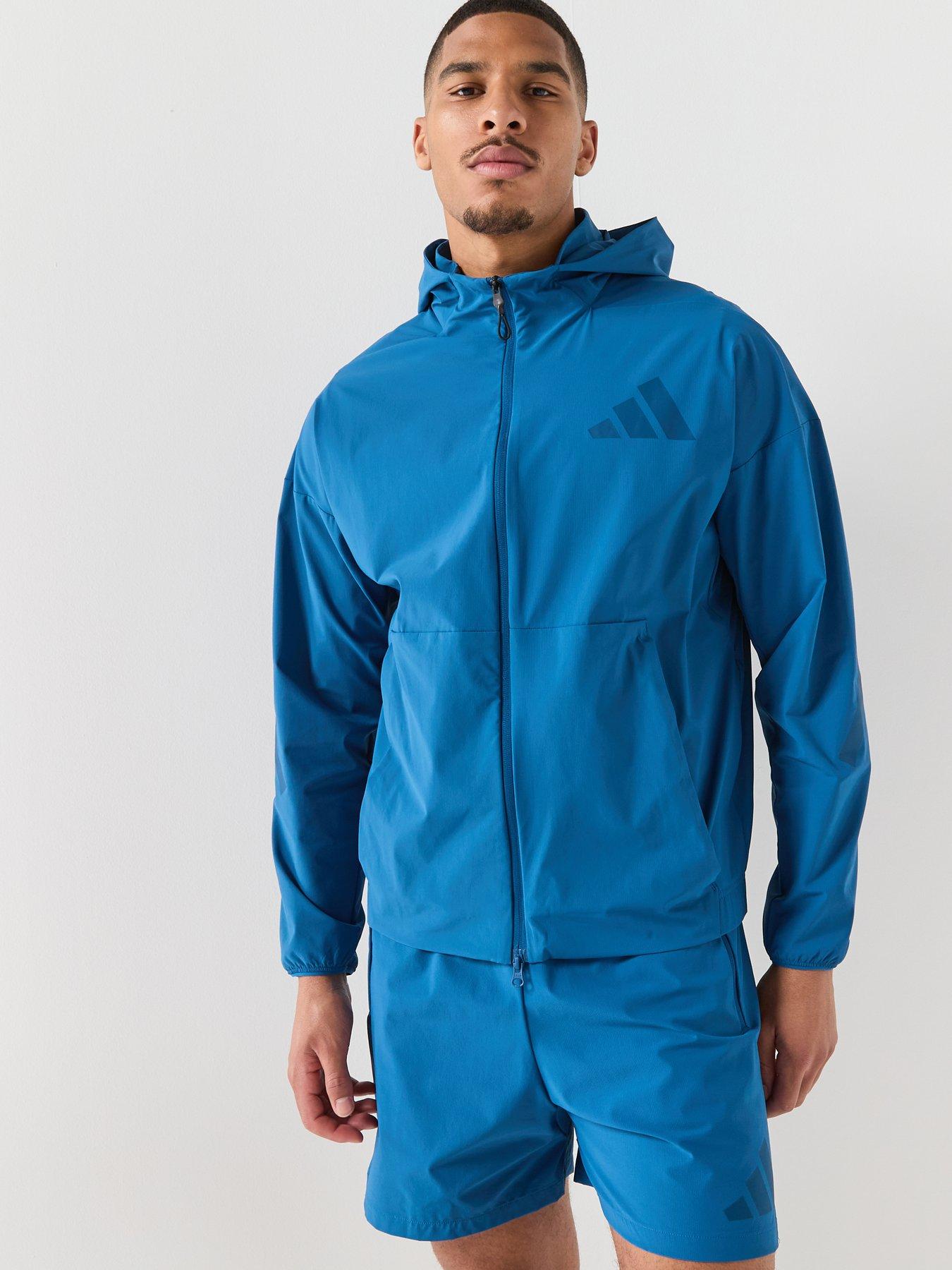 adidas Sportswear Men's ZNE Woven Tracksuit Top - Blue