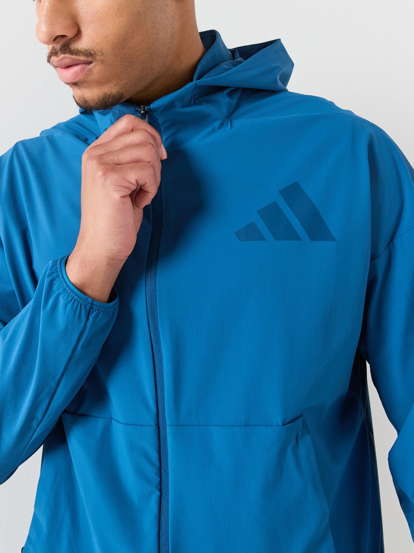  image of adidas-sportswear-mens-zne-woven-tracksuit-top-blue
