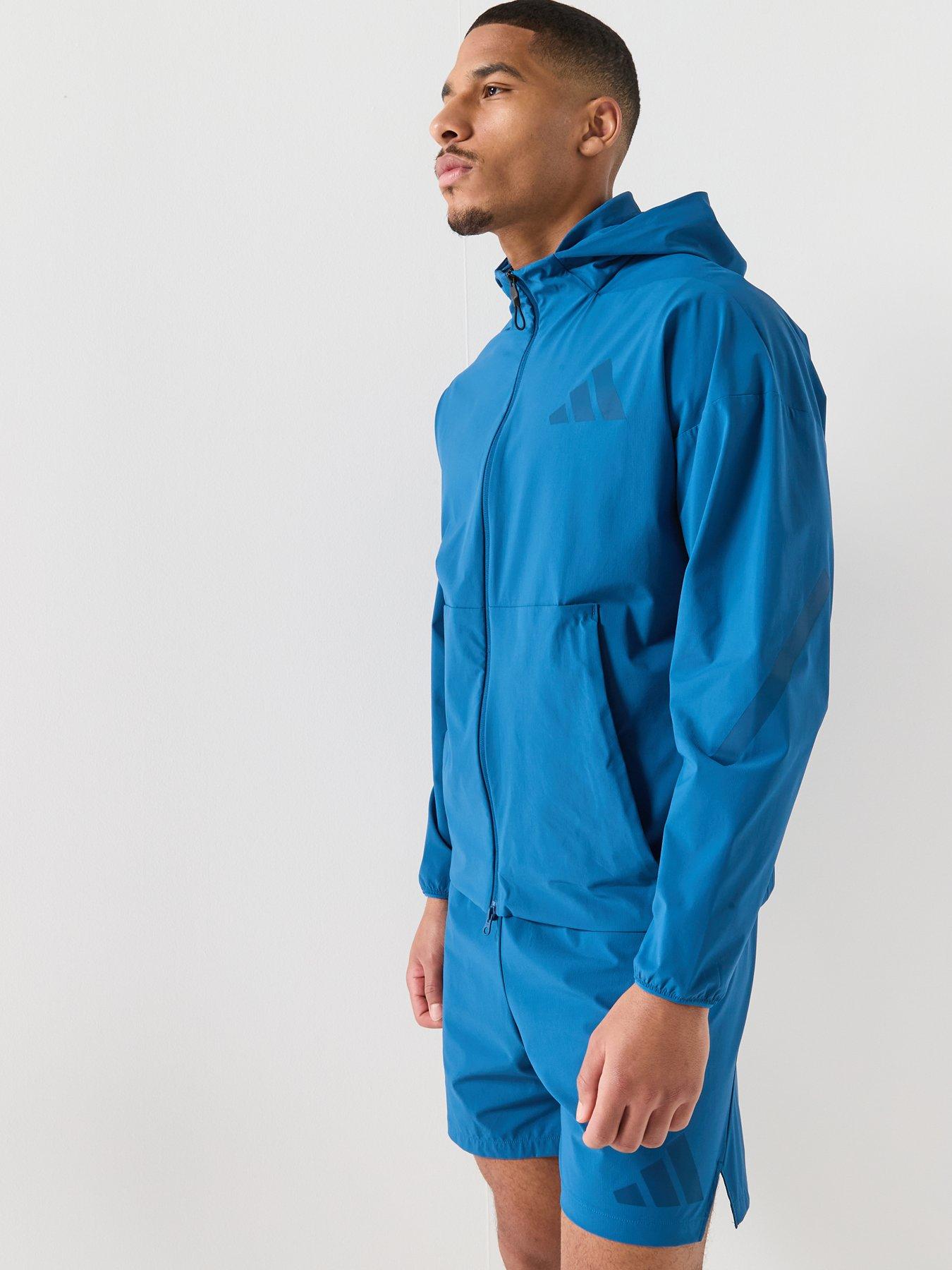  image of adidas-sportswear-mens-zne-woven-tracksuit-top-blue