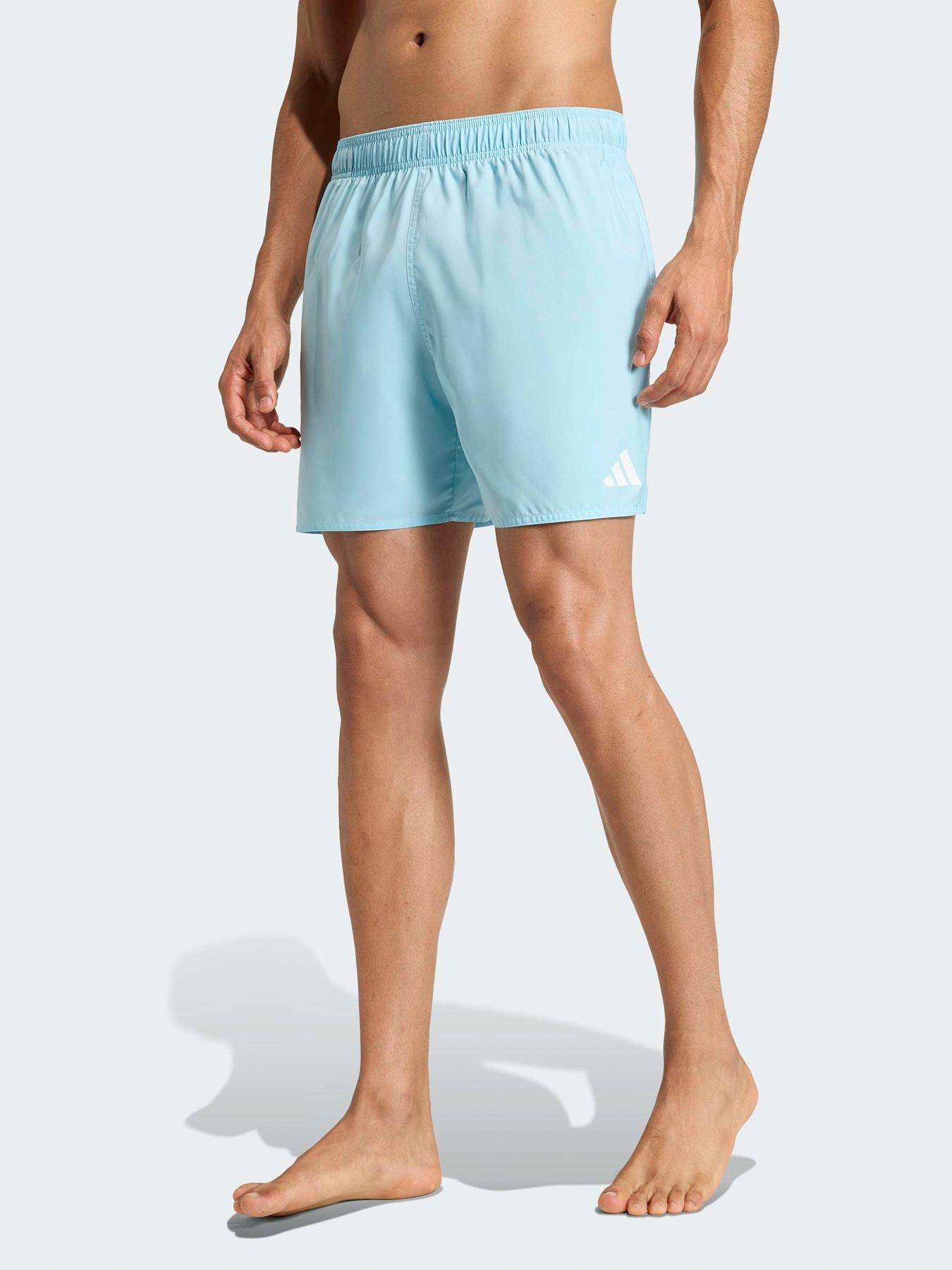 adidas Mens Swim Essentials 5 Inch Short - Blue