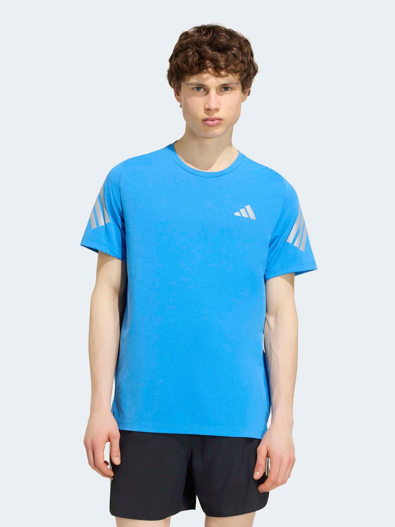 adidas Mens Running Adi 365 Tee-blue