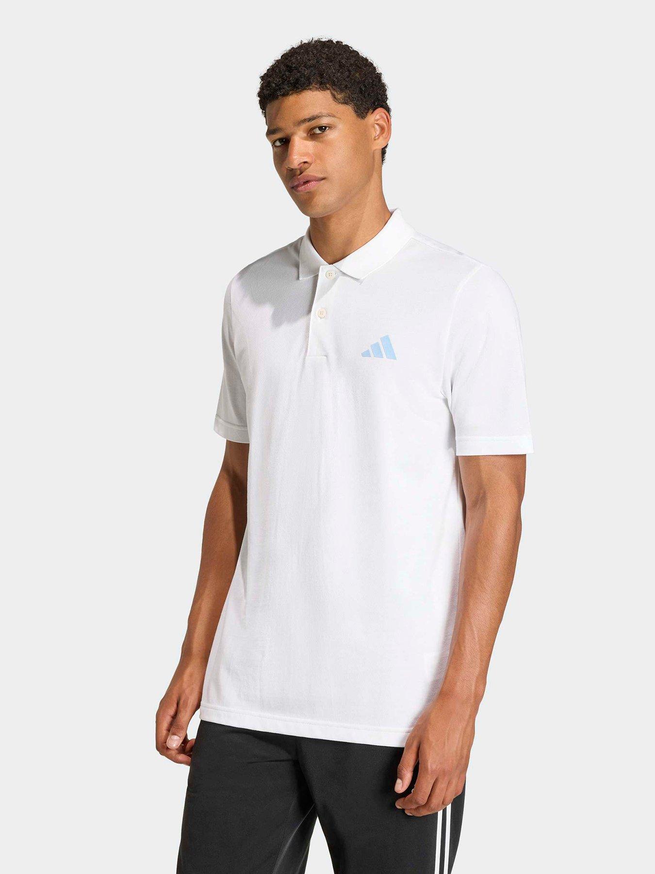 adidas Sportswear Men's Adidas Men Small Logo Pique Polo Shirt - White