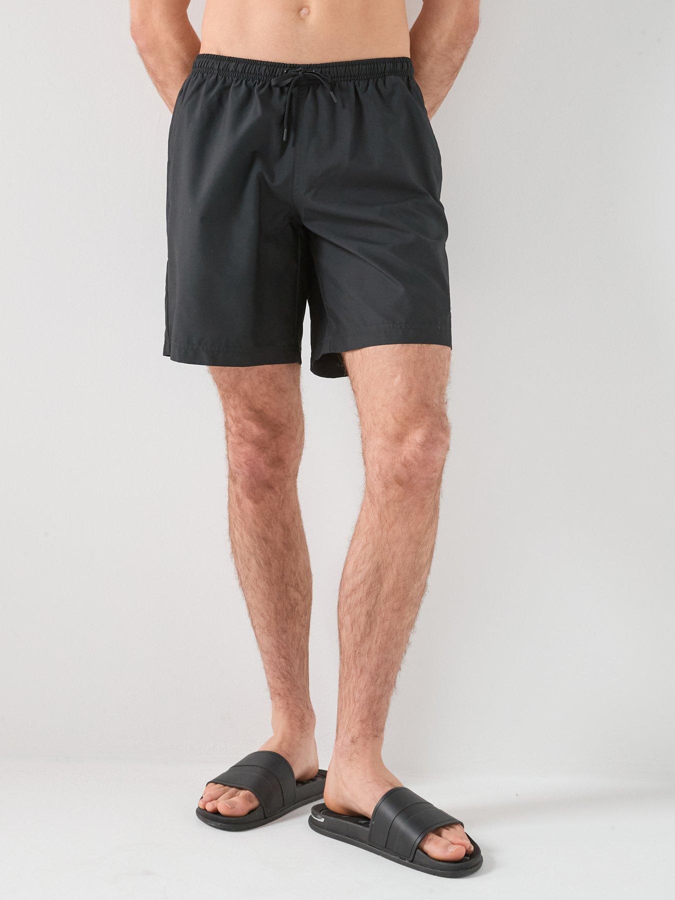 adidas Originals Men's Adicolor 8-Inch Swim Shorts - Black