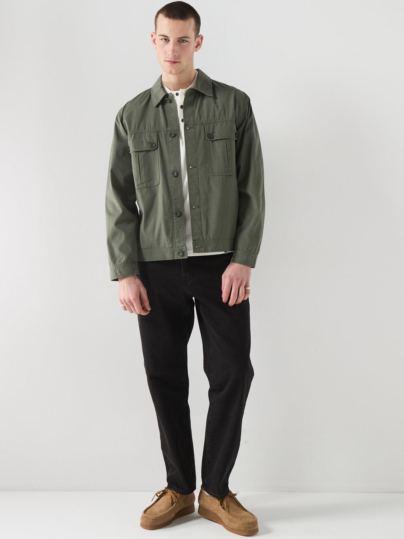 Image 3 of 6 of Pretty Green Bostall Overshirt - Dark Green