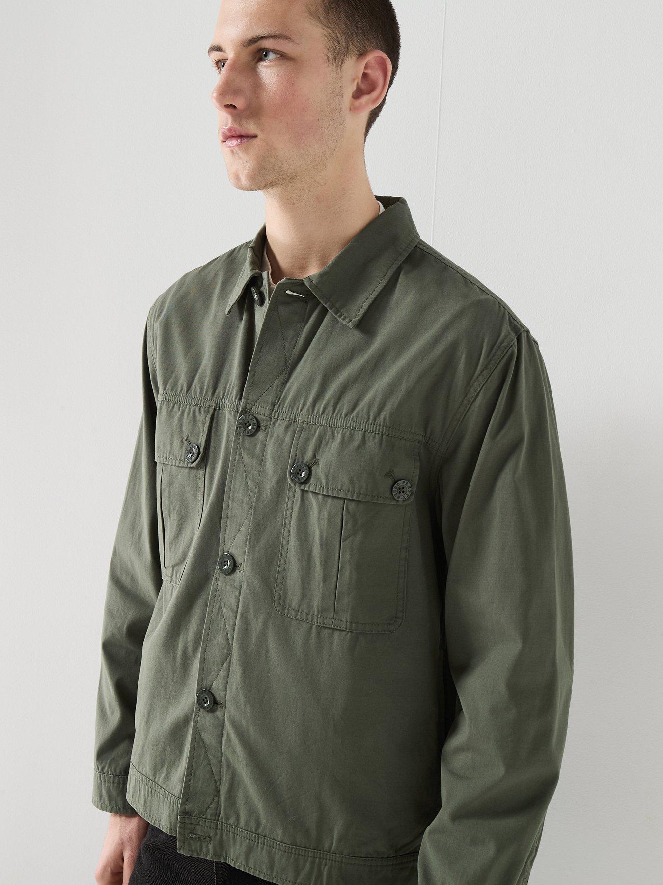 Image 6 of 6 of Pretty Green Bostall Overshirt - Dark Green