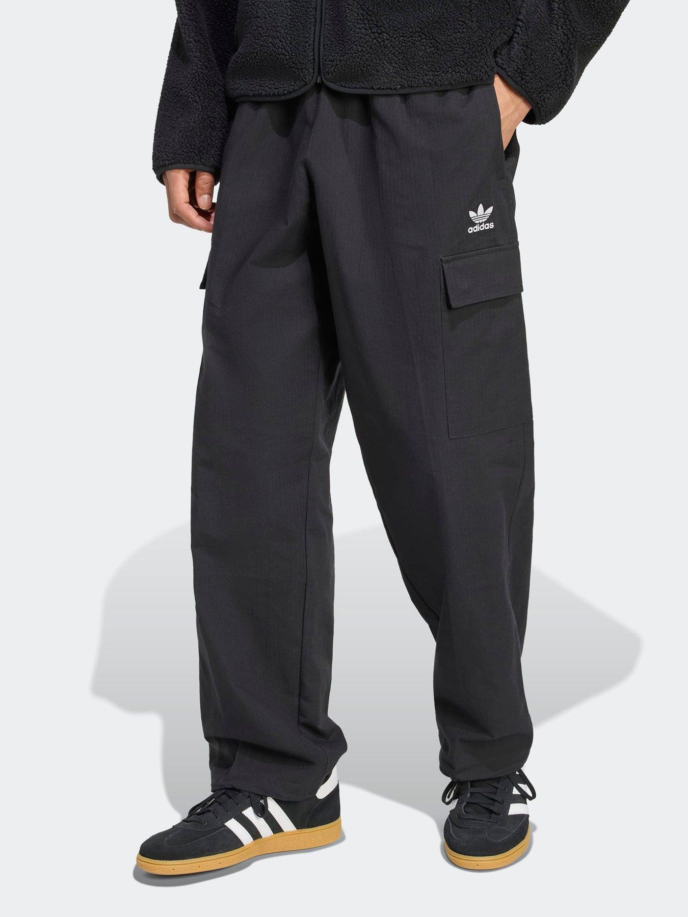 adidas Originals Men's Woven Cargo Pants - Black