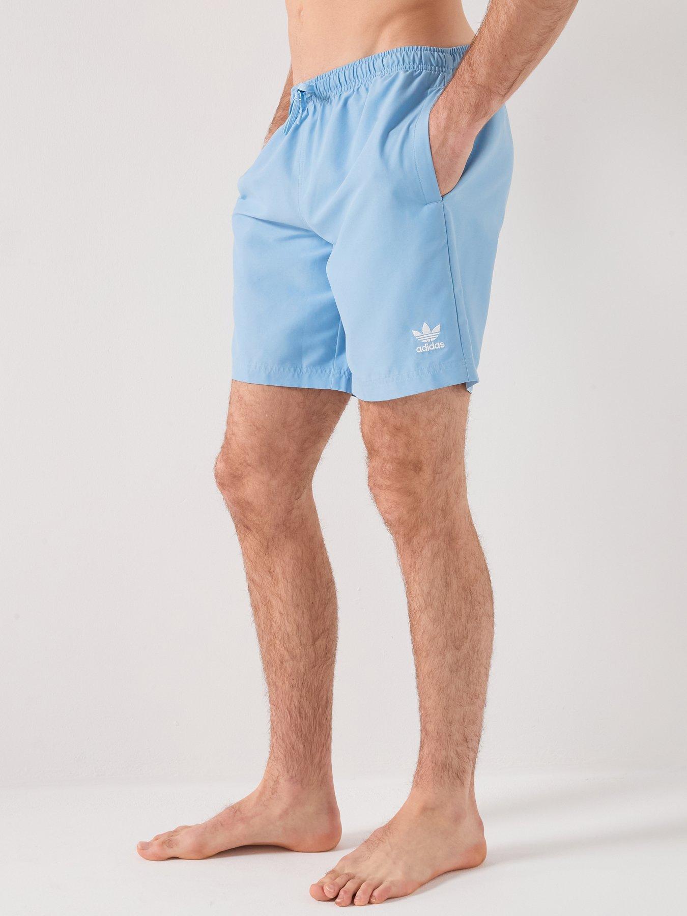 adidas Originals Men's Adicolor 8-Inch Swim Shorts - Blue