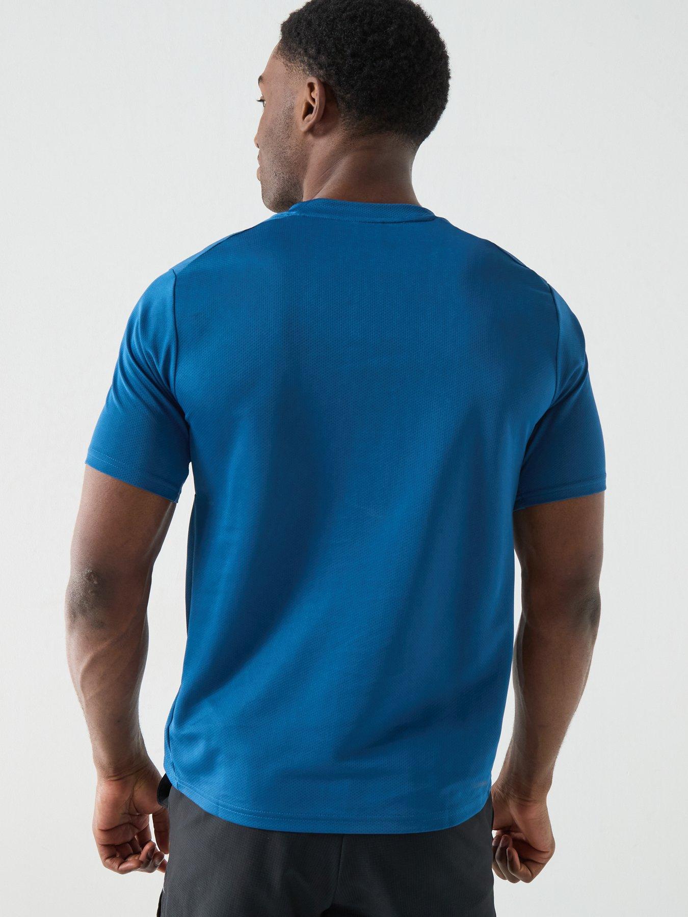 Image 2 of 5 of adidas Mens Training Workout Essentials T-Shirt - Blue