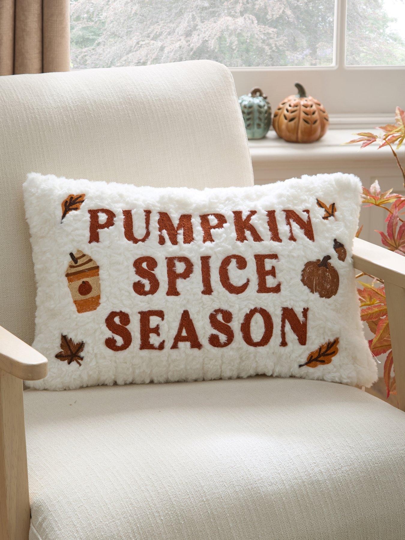 Image 1 of 7 of The Very Collection Pumpkin Spice Faux Fur Cushion