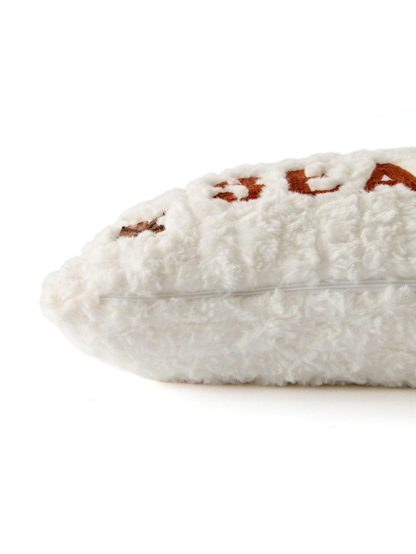 Image 3 of 7 of The Very Collection Pumpkin Spice Faux Fur Cushion
