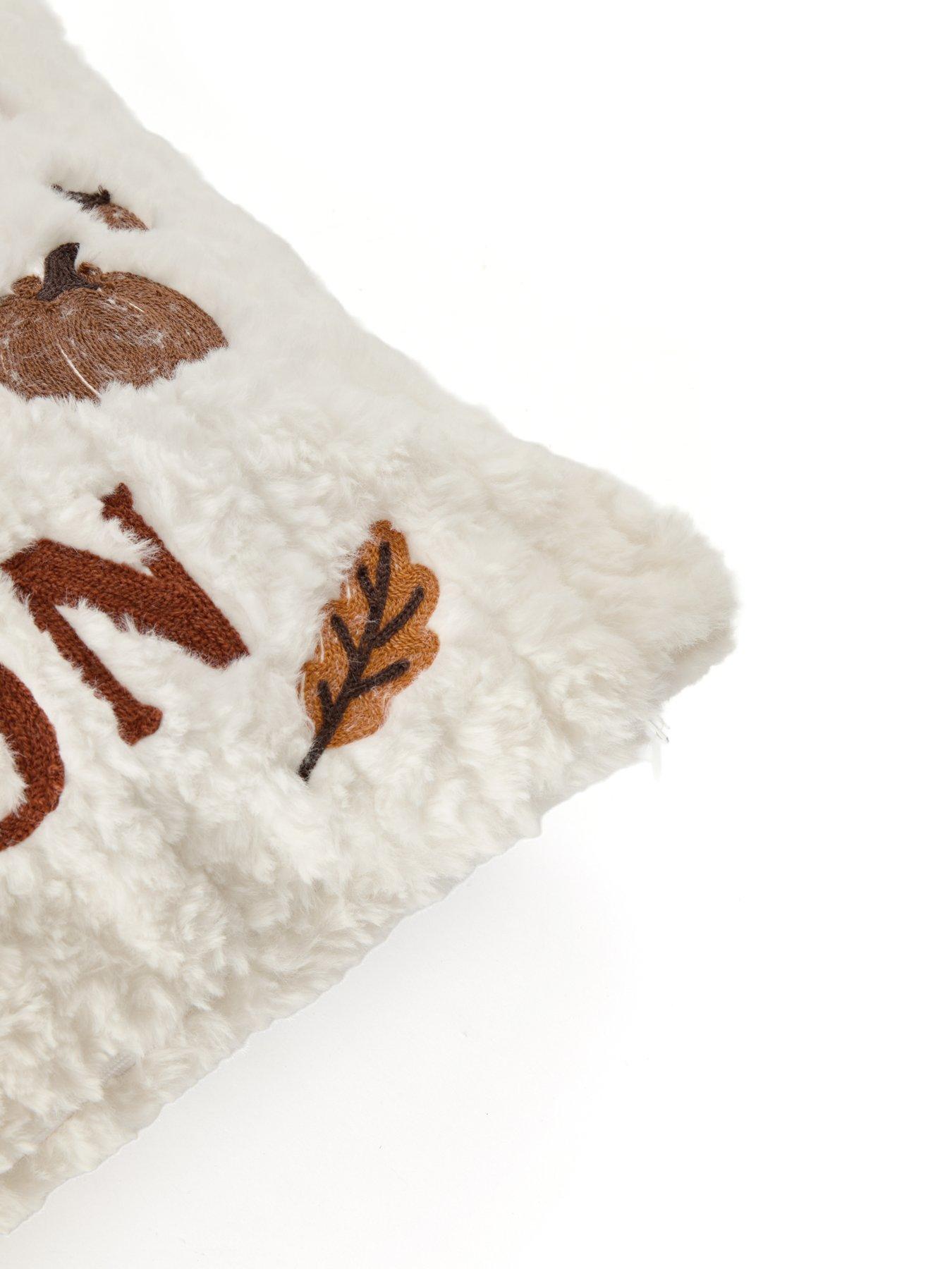 Image 6 of 7 of The Very Collection Pumpkin Spice Faux Fur Cushion