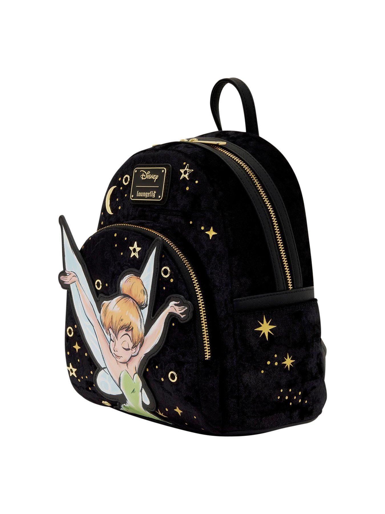 Image 3 of 5 of Loungefly Disney Tinker Bell Pixie Dust Velvet Mini Backpack