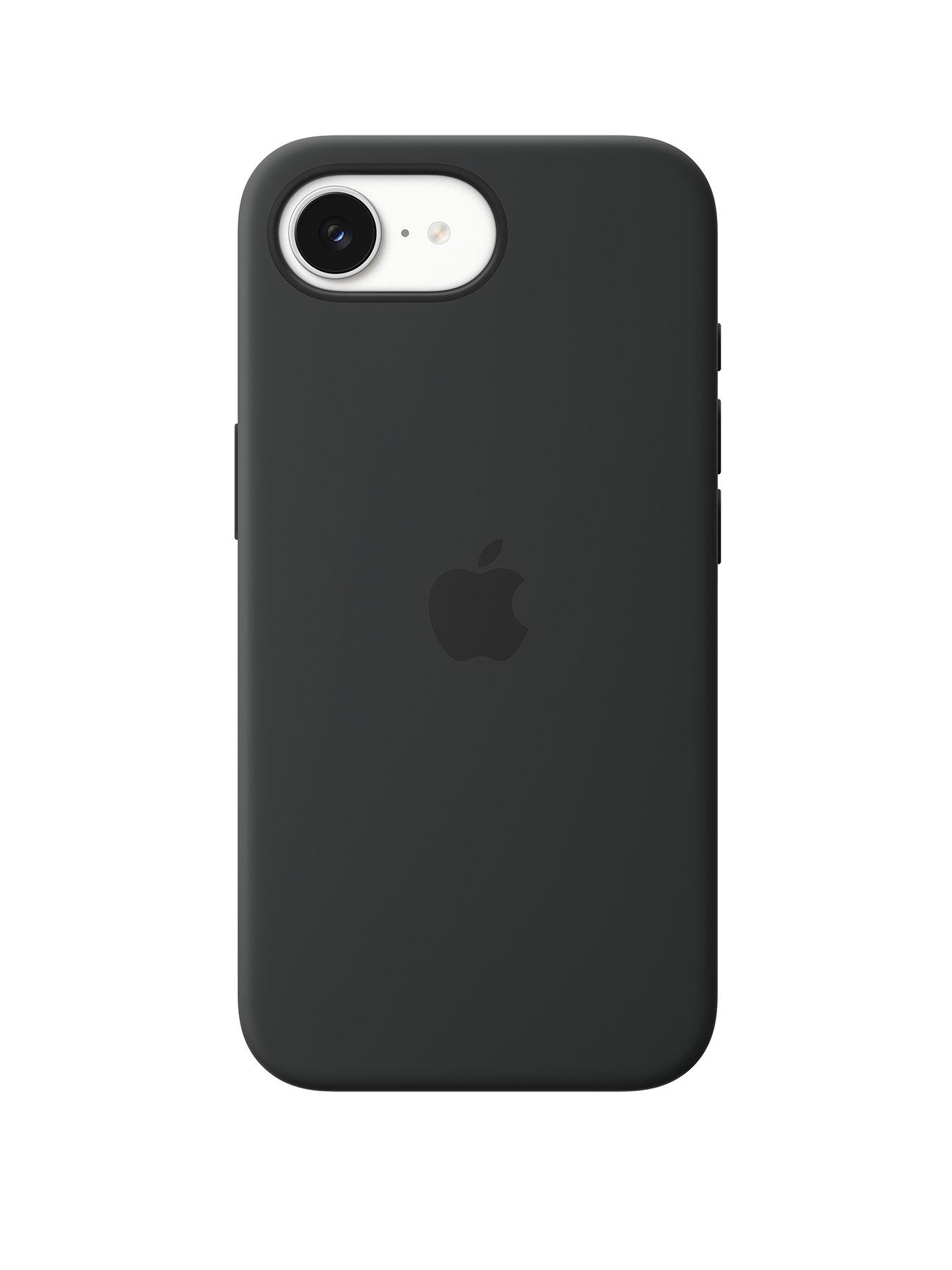 front image of apple-iphone-17e-silicone-case-with-magsafe-black