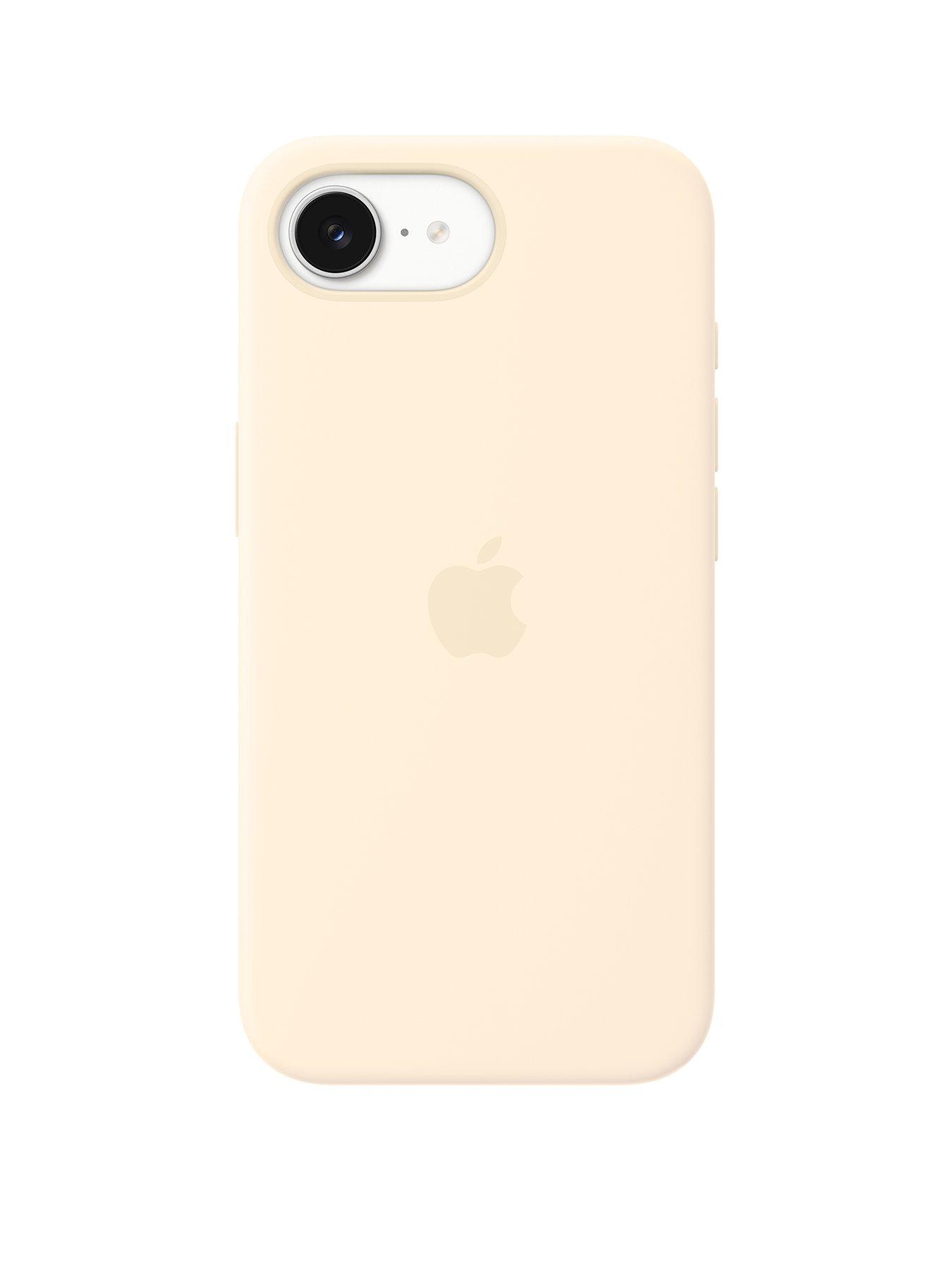 front image of apple-iphone-17e-silicone-case-with-magsafe-vanilla