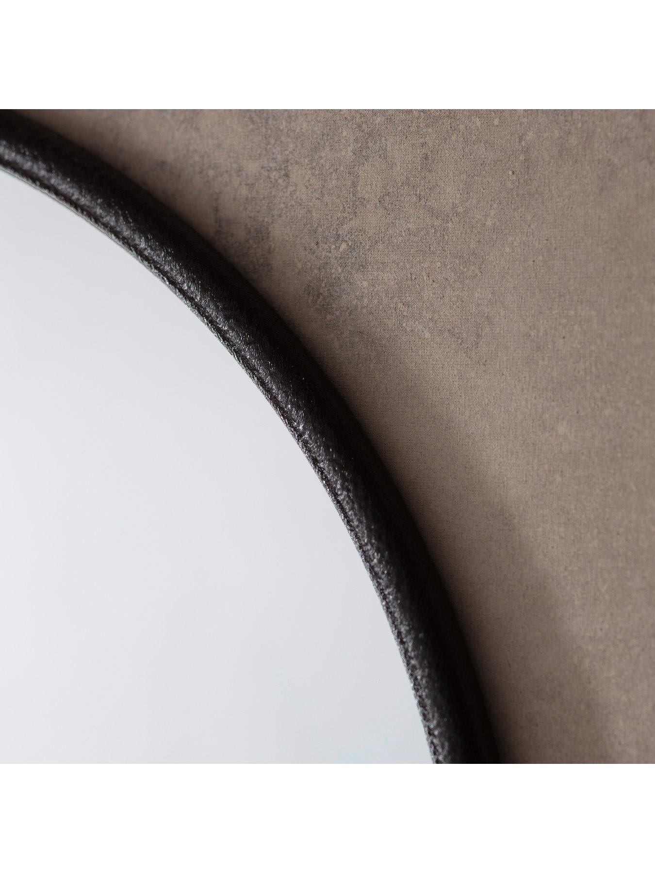 Gallery Direct Bayswater Black Round Mirror 610x700mm | Littlewoods