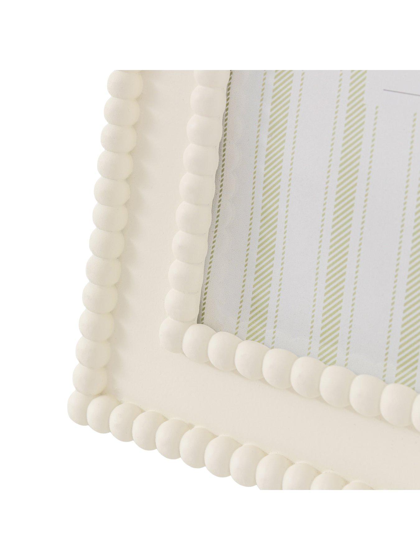 Image 4 of 4 of Gallery Direct 5x7 Beaded Photo Frame White