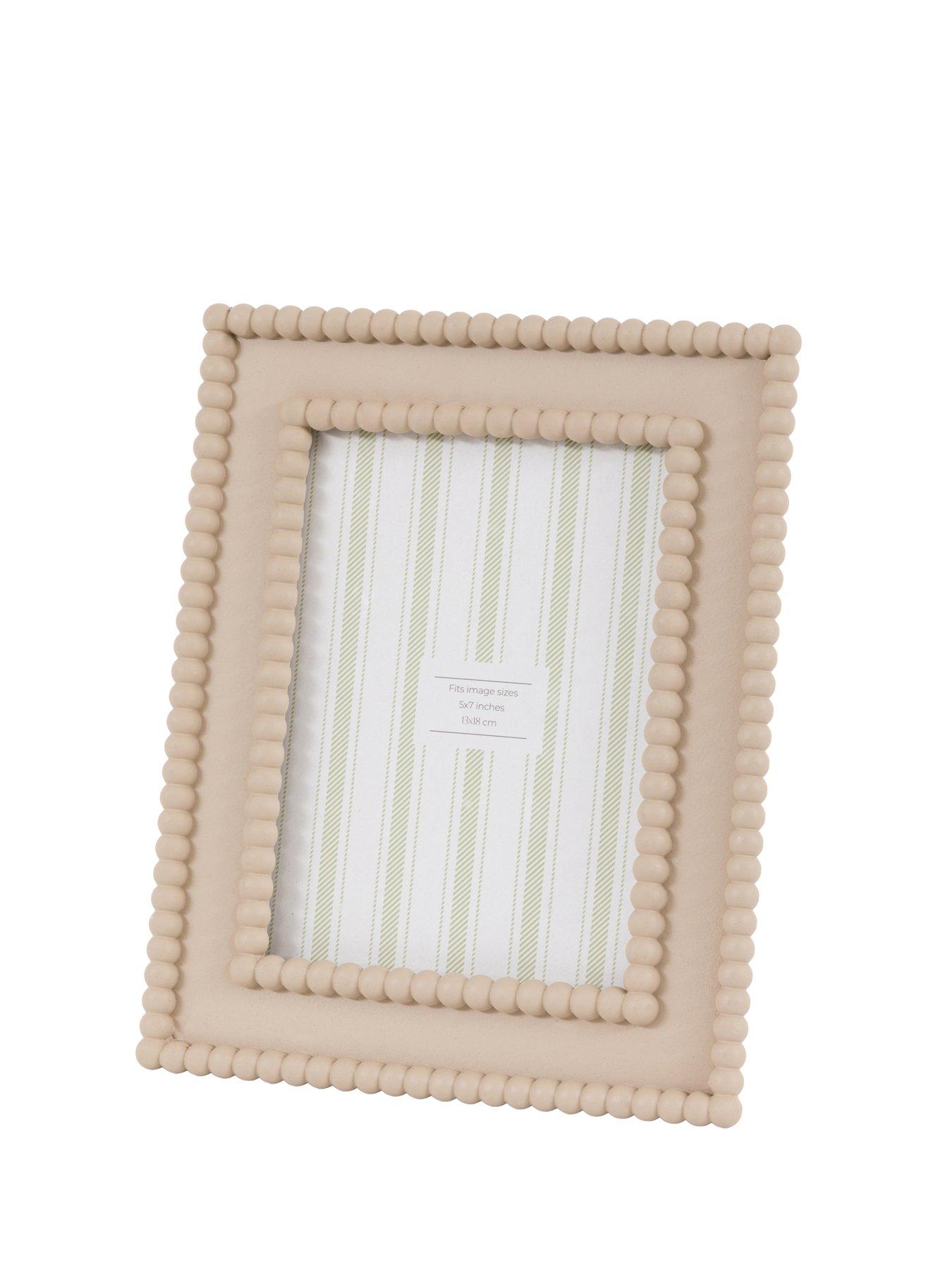Gallery Direct 5x7 Beaded Photo Frame Mocha