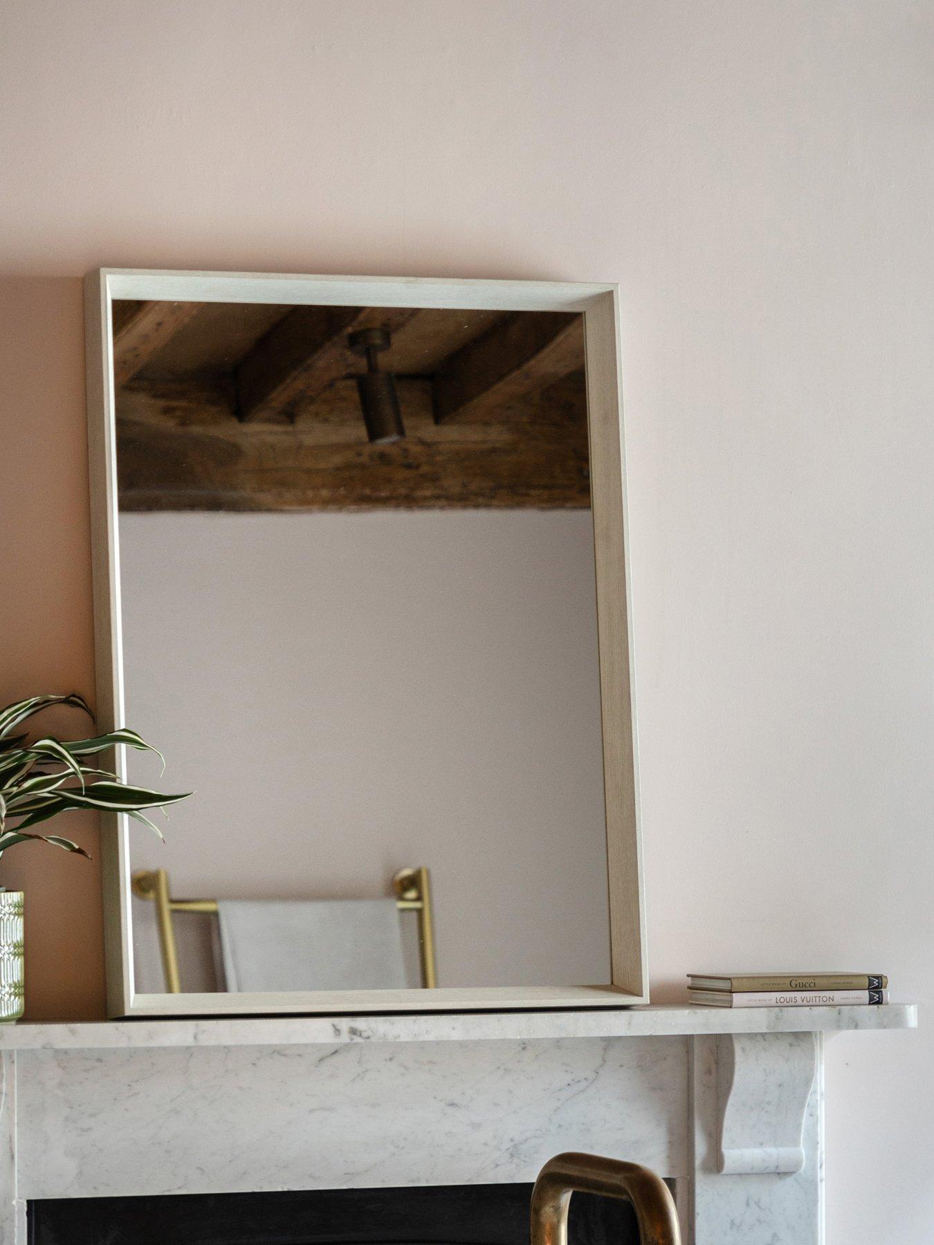 Gallery Direct Ashbury Rectangle Mirror White 800x60x600mm