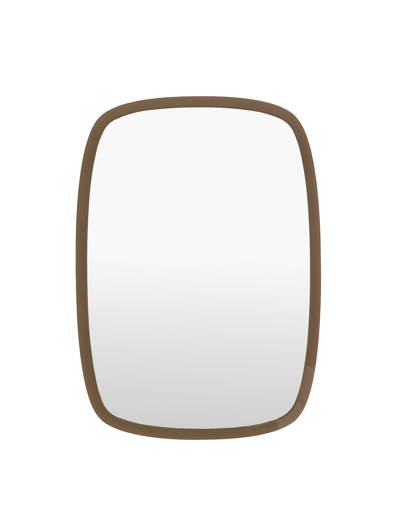 Gallery Direct Bistro Capsule Mirror Chocolate 500x23x700mm