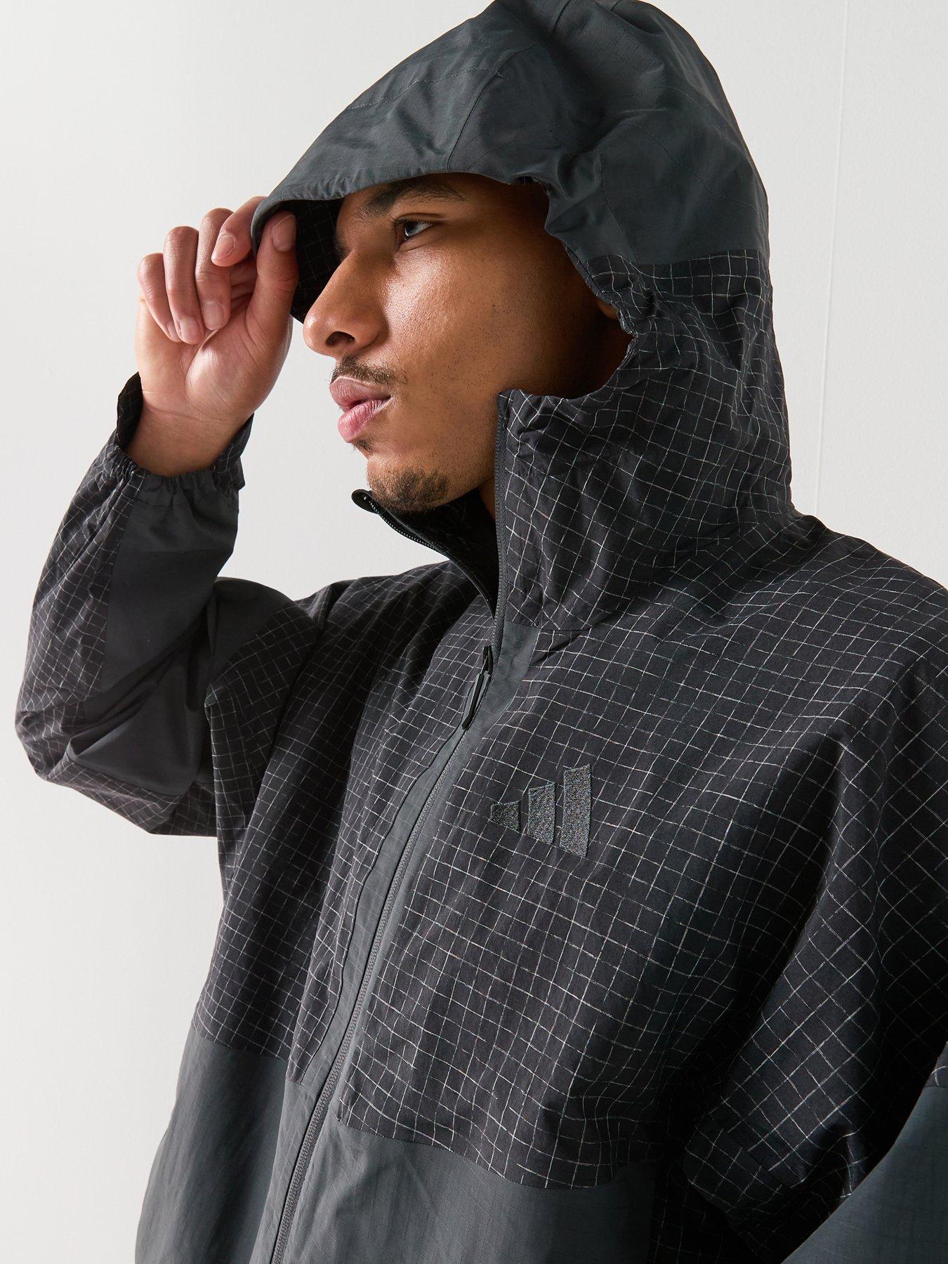 Image 5 of 6 of adidas Terrex Mens Xpl 2 Layer Rain Jacket - Black