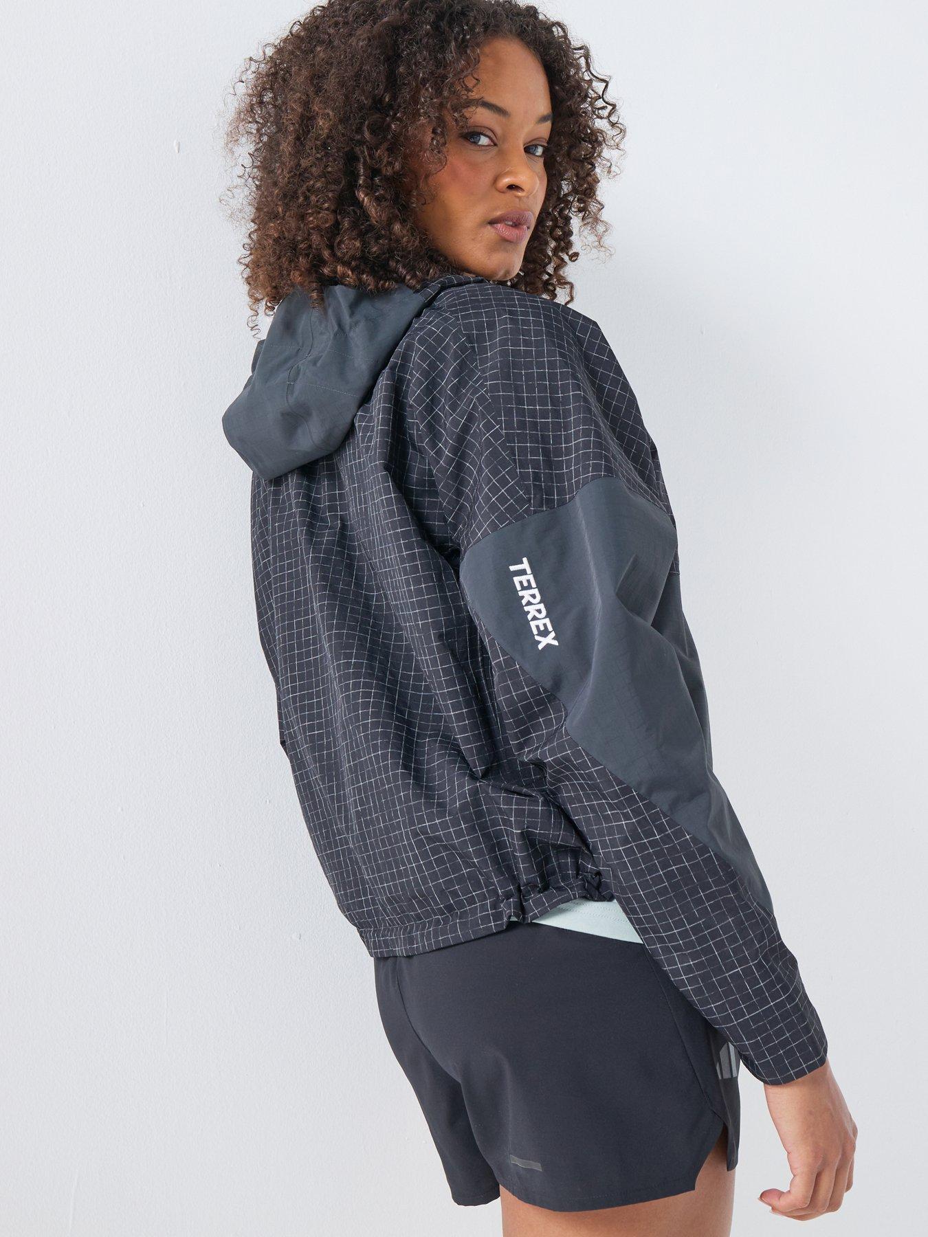  image of adidas-terrex-womens-xpl-2l-rain-jacket-black