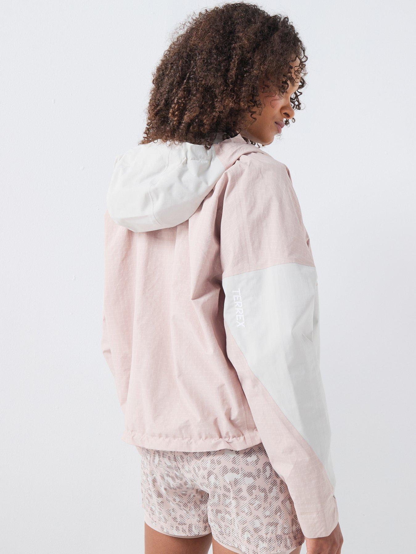 stillFront image of adidas-terrex-womens-xpl-2l-rain-jacket-pink
