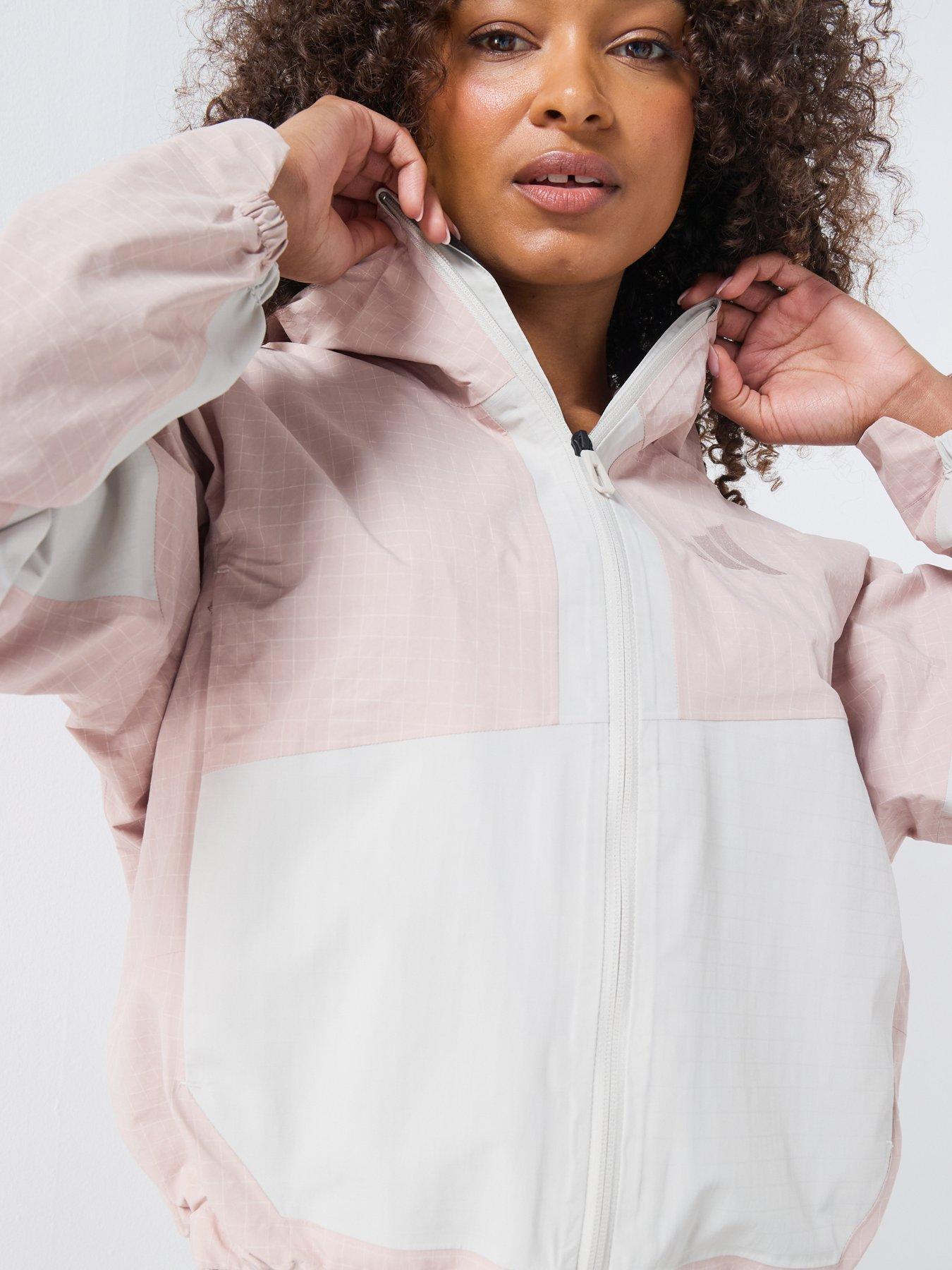  image of adidas-terrex-womens-xpl-2l-rain-jacket-pink