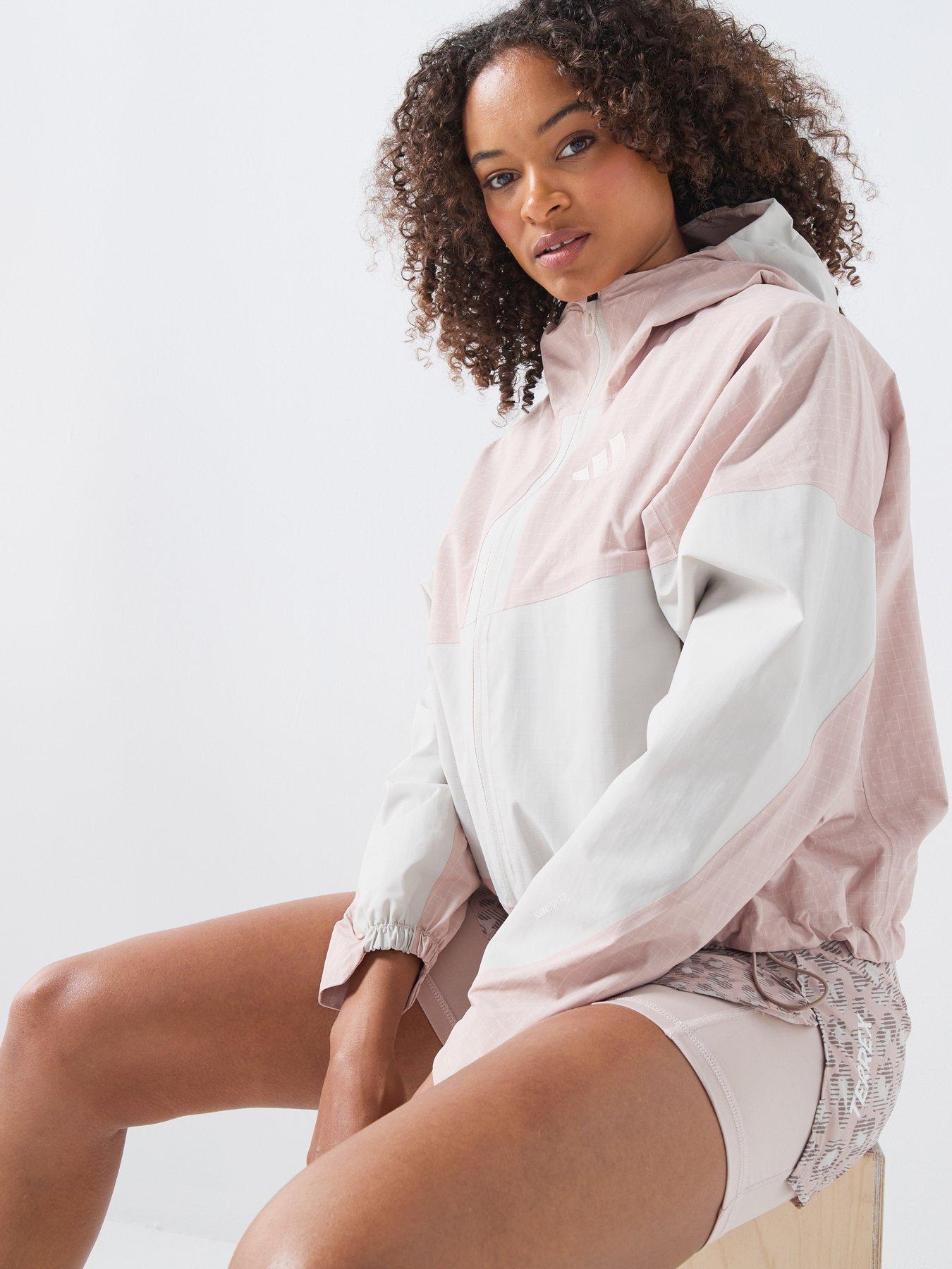  image of adidas-terrex-womens-xpl-2l-rain-jacket-pink