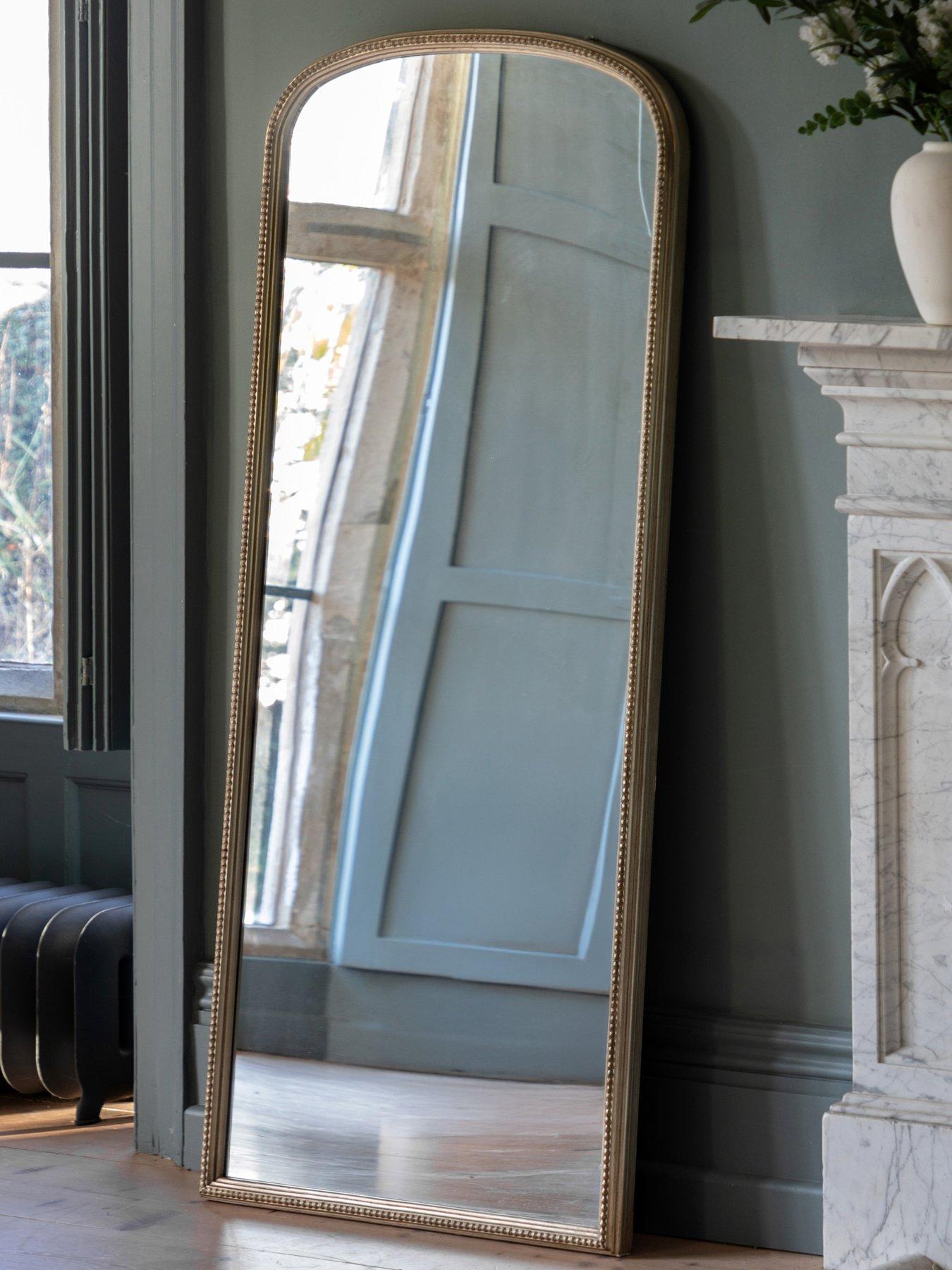 Gallery Direct Florentine Leaner Mirror Champagne 750x42x1700mm