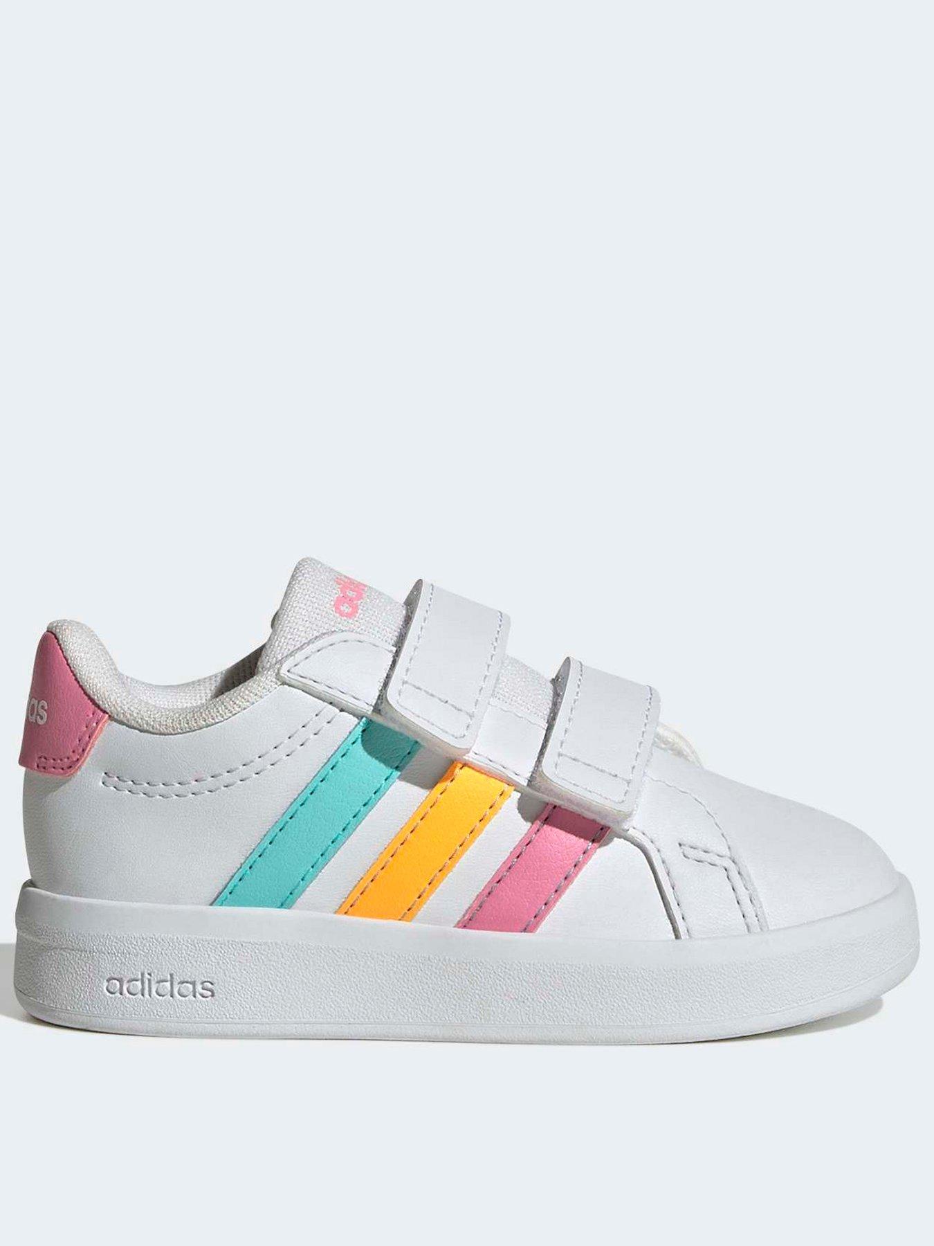 adidas Sportswear Infant Girls Grand Court 3.0 Trainers- White