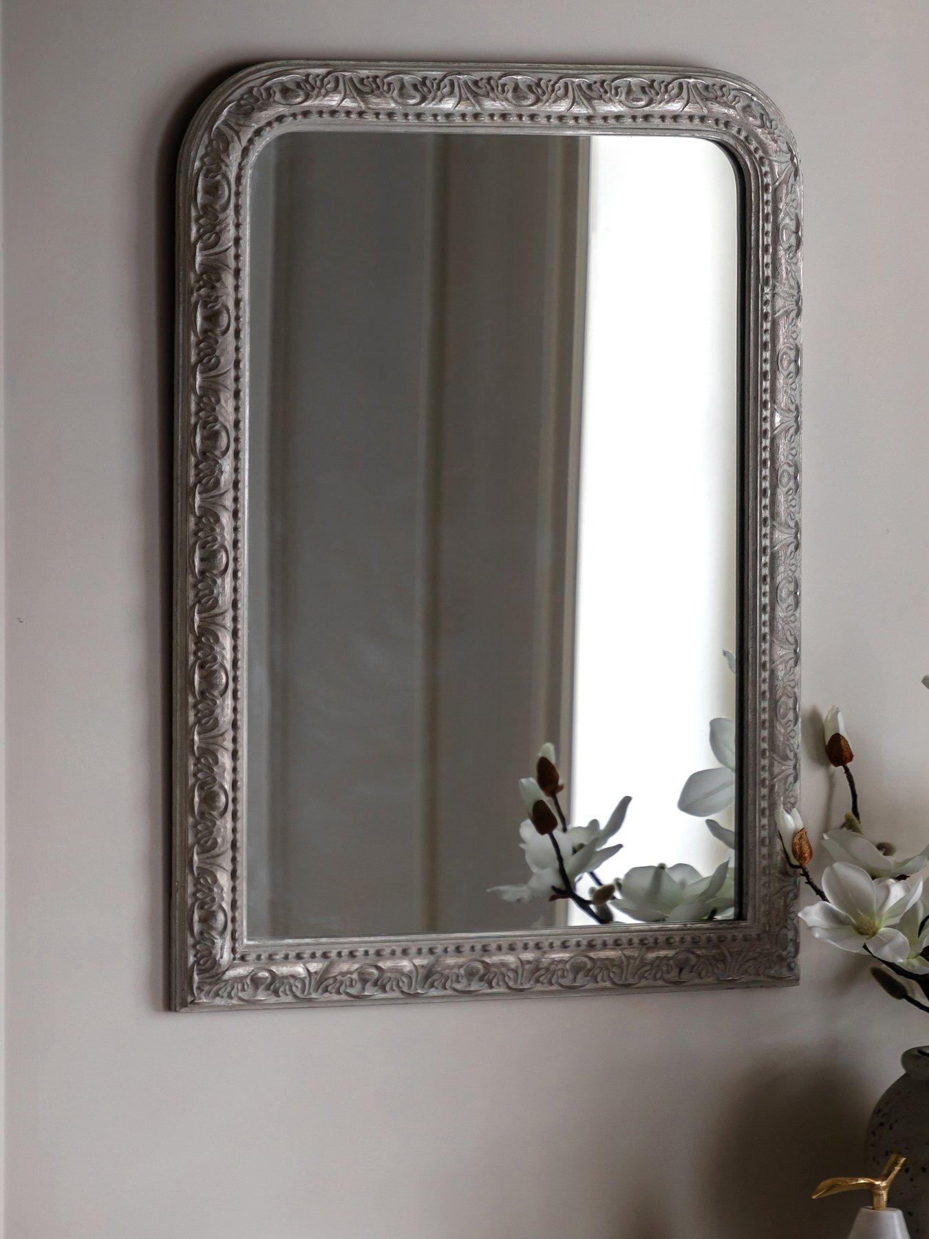 Gallery Direct Romana Arch Mirror Grey 600x25x800mm
