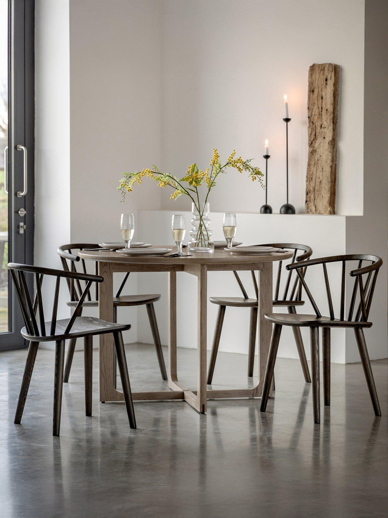  image of gallery-direct-craft-round-dining-table-smoked