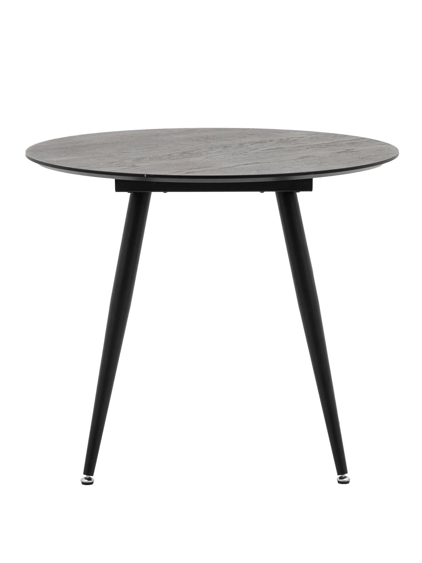 Image 2 of 4 of Gallery Direct Astley Round Dining Table Black